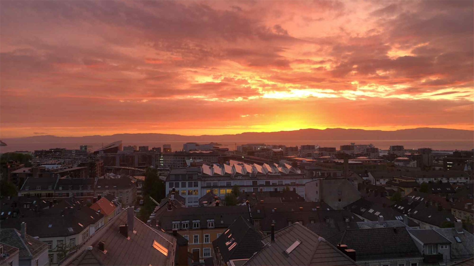 Privat bilde av en nydelig sommerkveld. Galleribilde