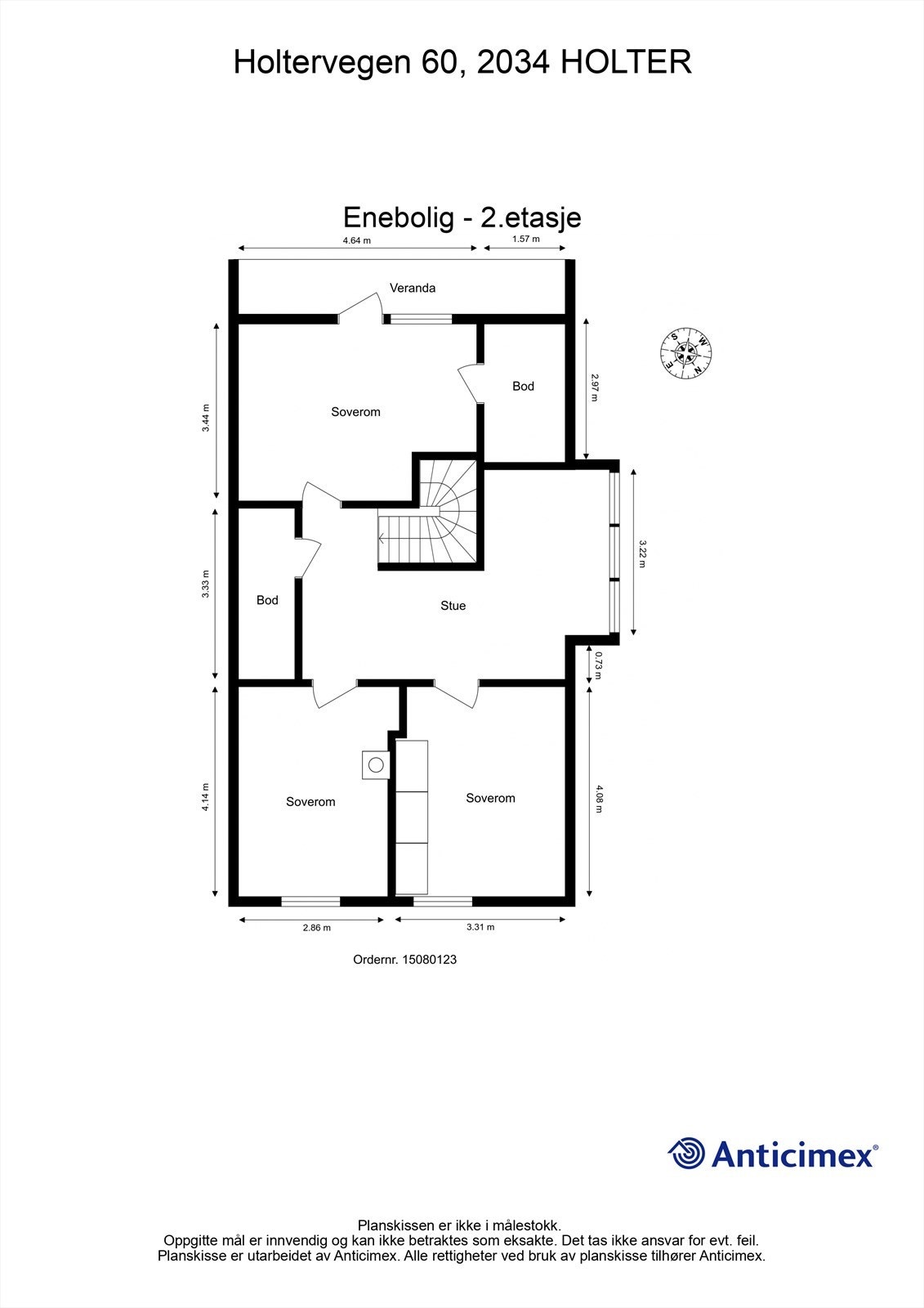 Plantegning 2.etasje Galleribilde