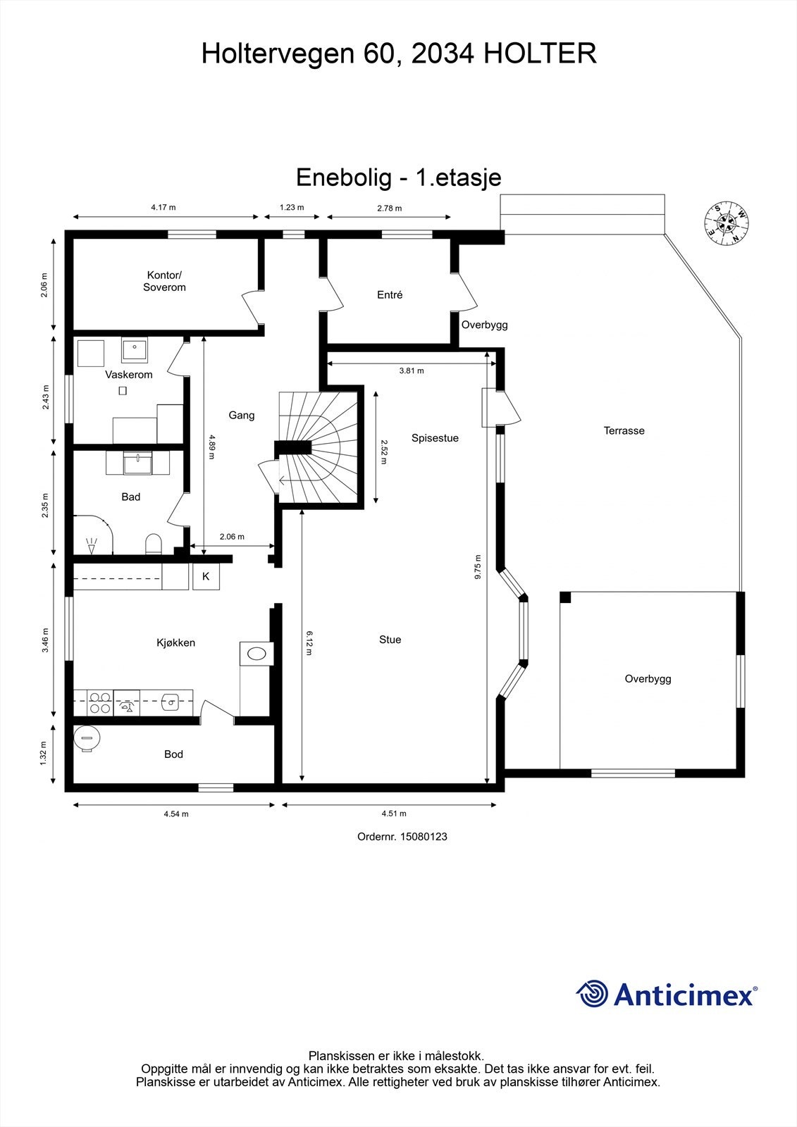 Plantegning 1.etasje Galleribilde