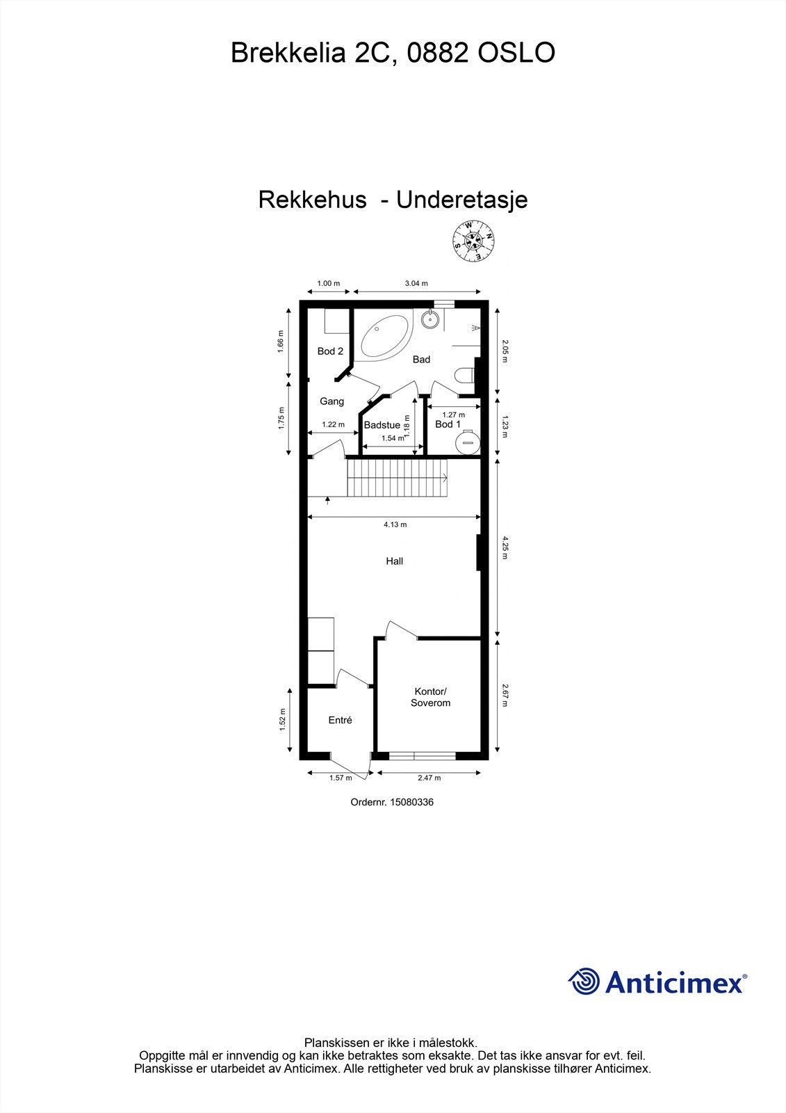 Plantegning - Underetasje Galleribilde
