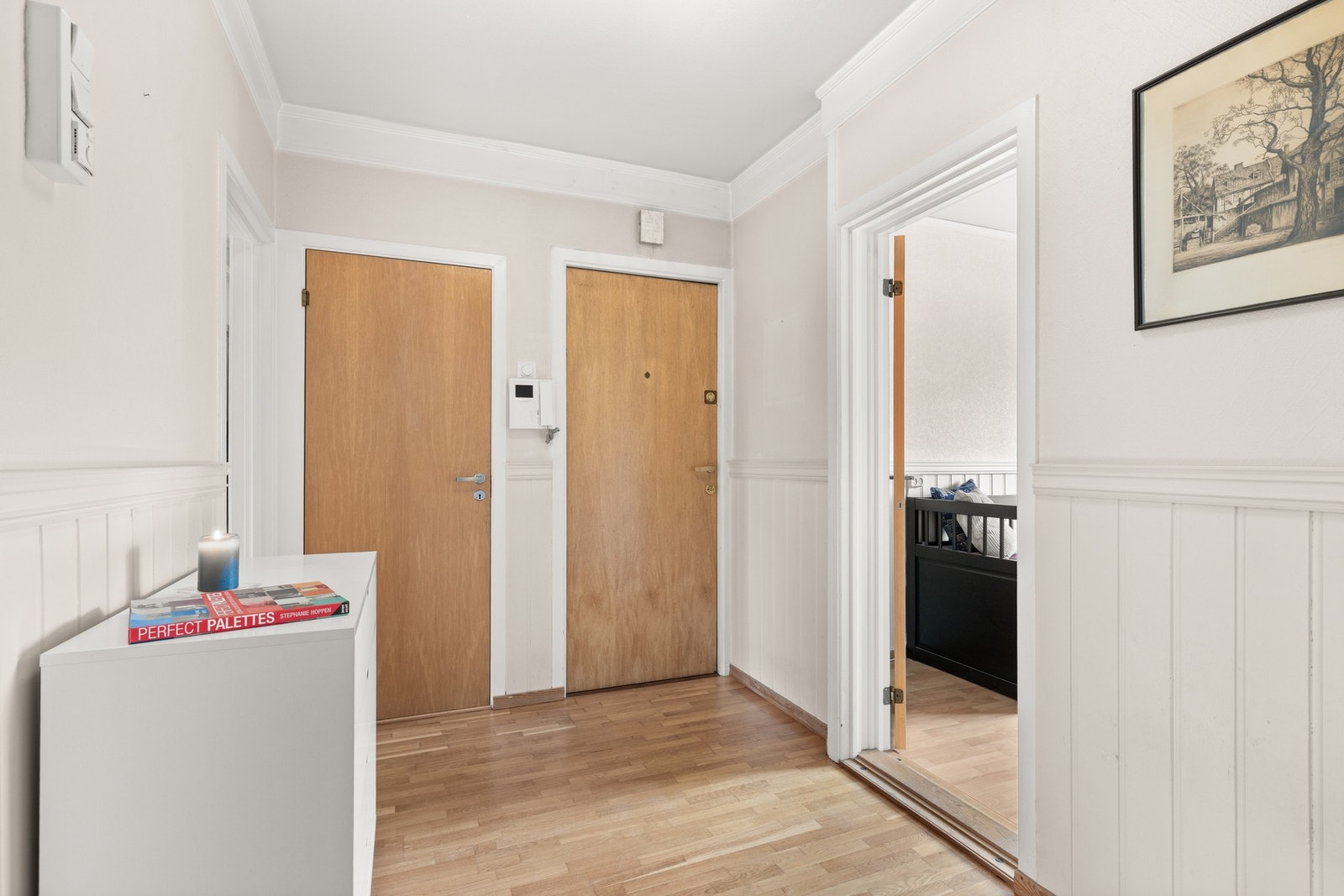 Entré med praktisk kott til lagring. Galleribilde