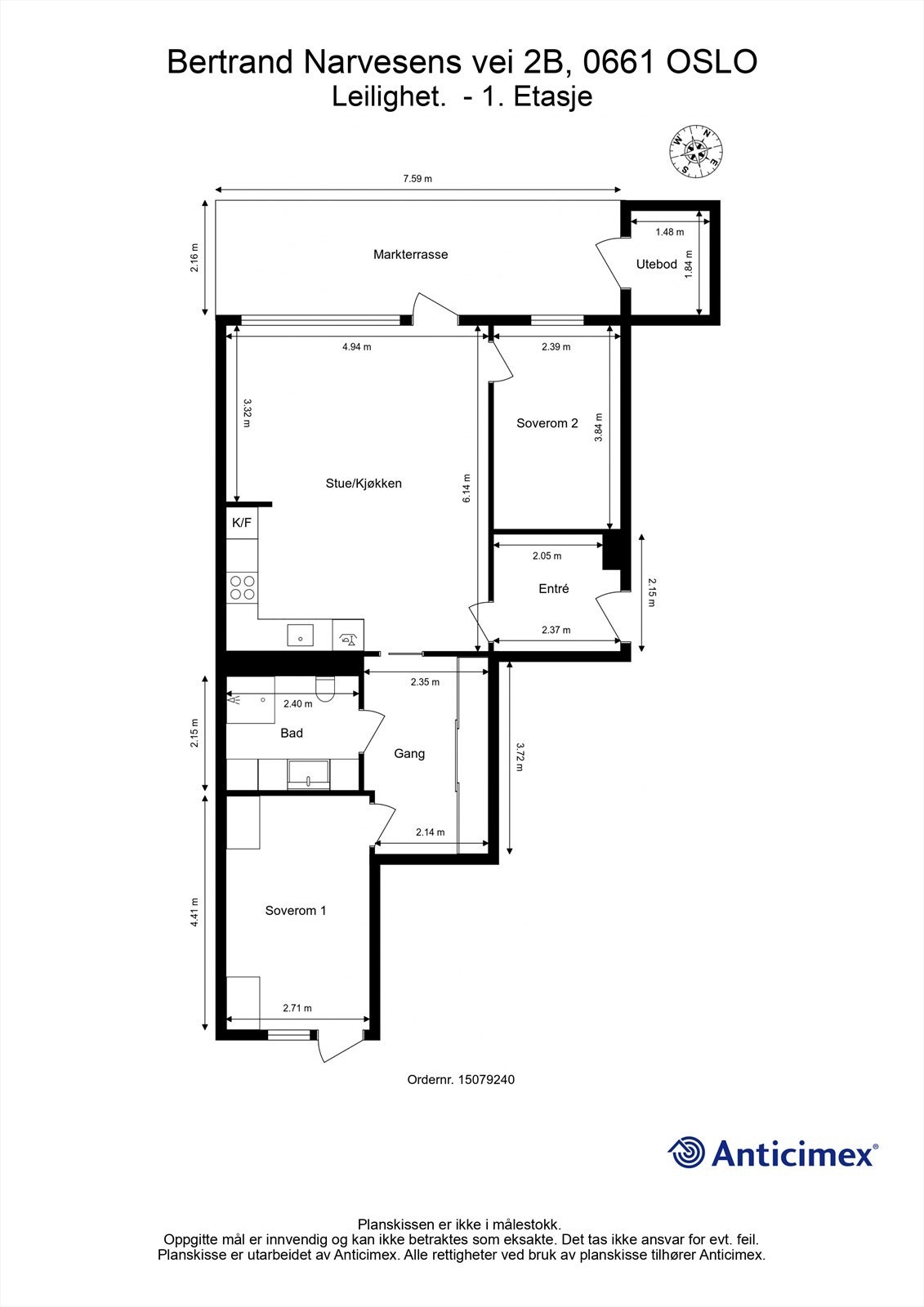 Plantegning- Galleribilde