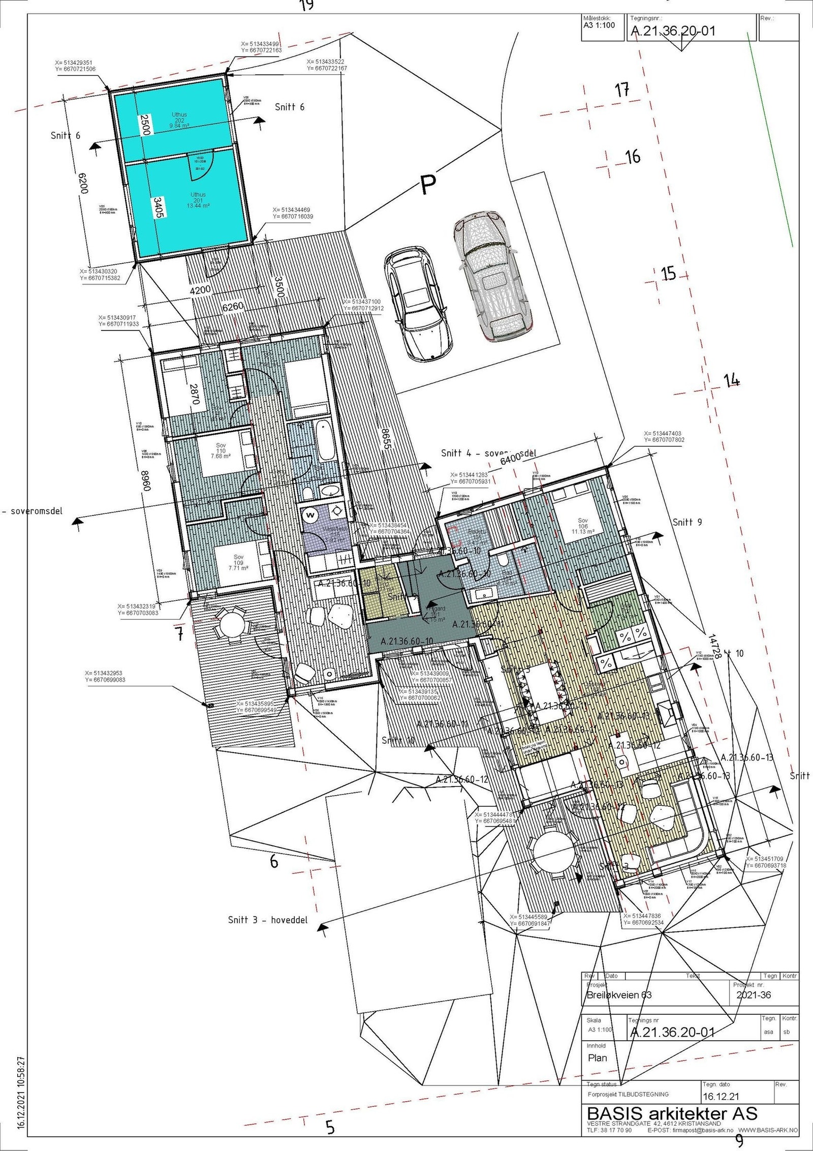 Plantegning prosjektert hytte Galleribilde