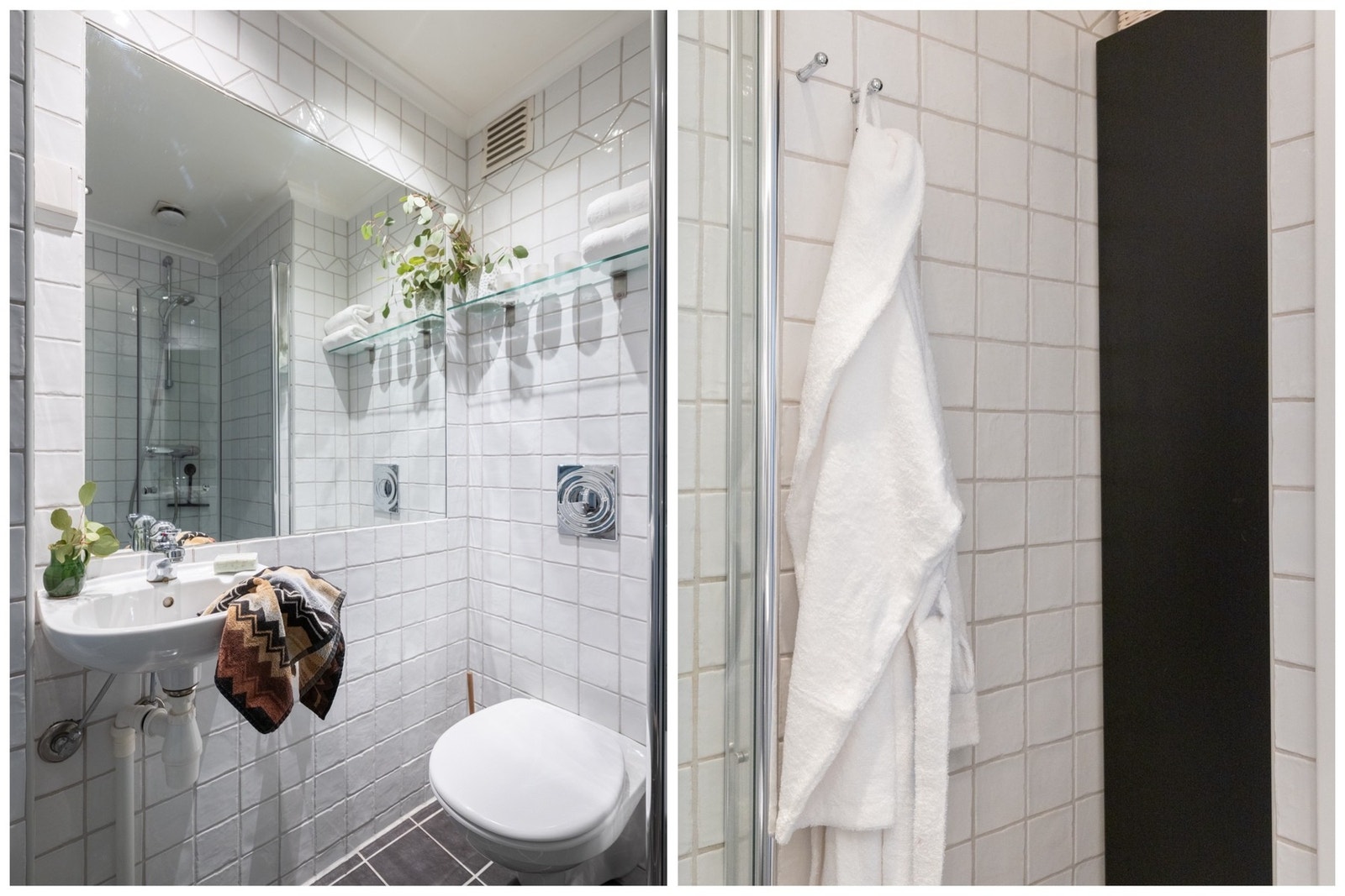 Badet har godt med oppbevaringsplass. Galleribilde