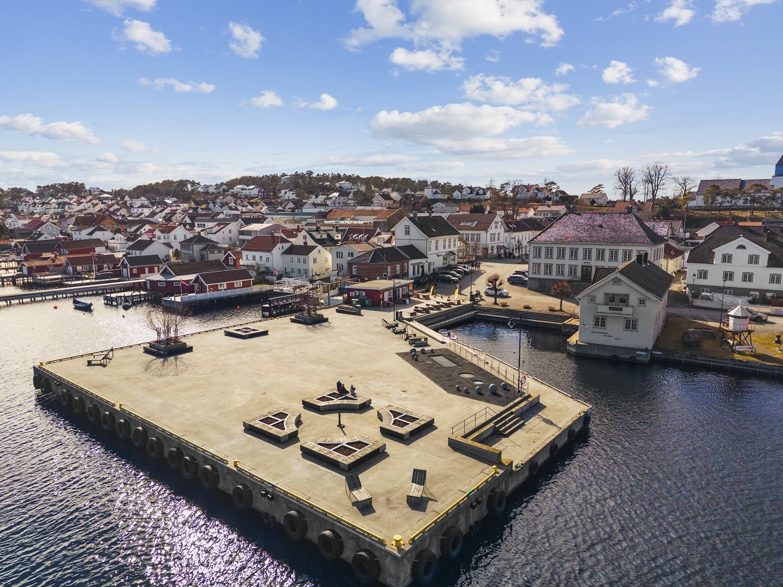 Brygga i Langesund Galleribilde