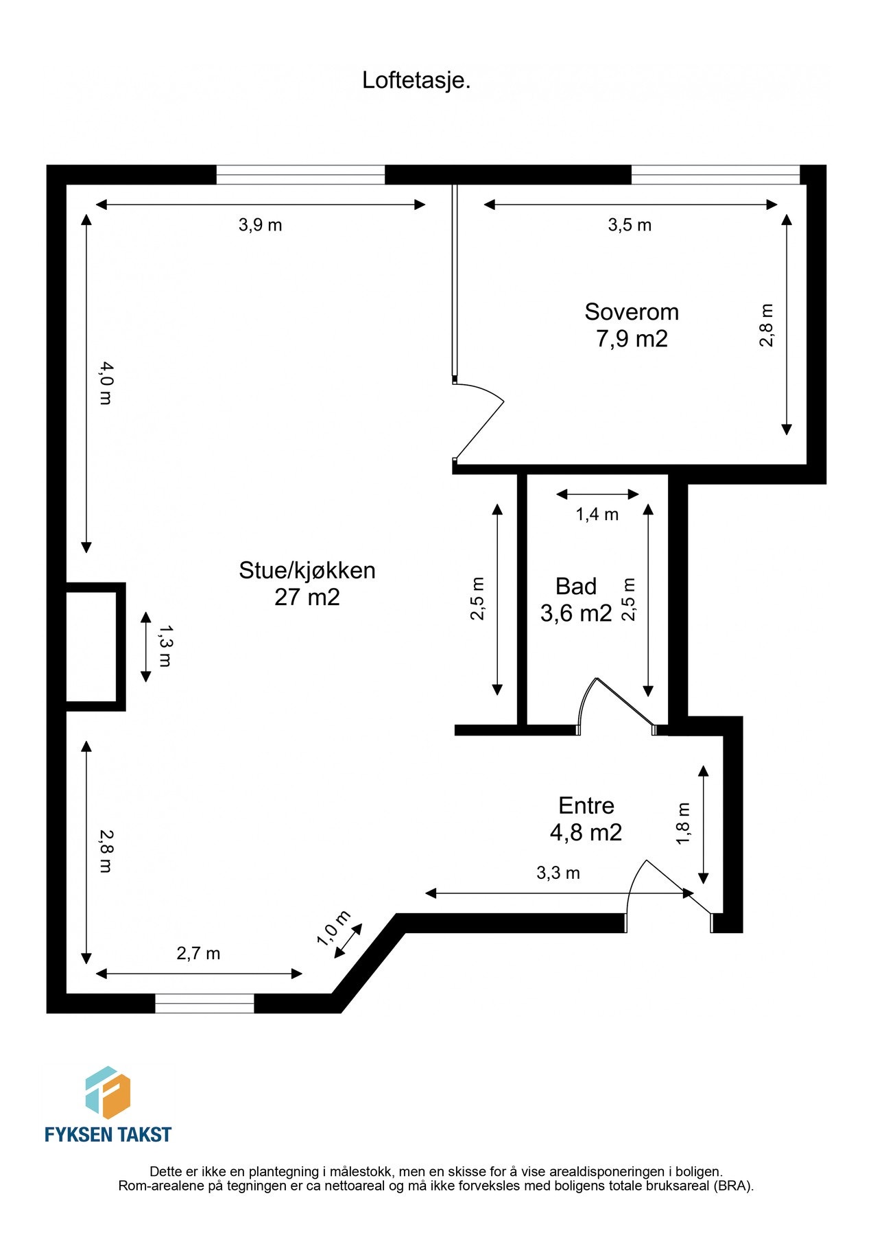 Oppmålt plantegning. Galleribilde