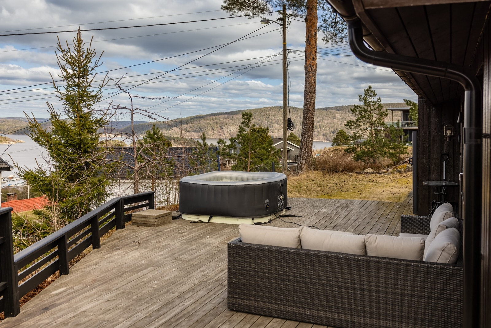 På dette planet er det en egen platting som vender mot Oslofjorden. Galleribilde
