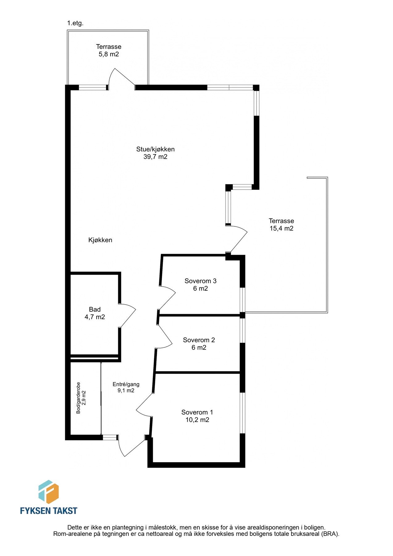 Ta en titt på planskissen og gjør deg kjent med romfordelingen! Skulle ikke oppsatt visningstidspunkt passe? Ta kontakt på 941 60 434, så finner vi en løsning. Galleribilde