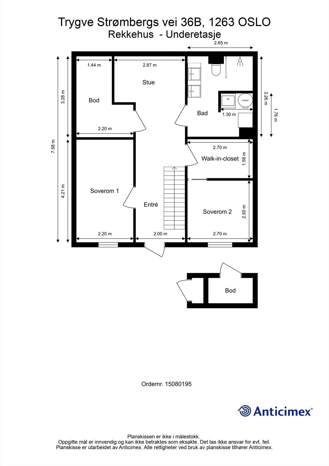 Plantegning 1. etasje Galleribilde