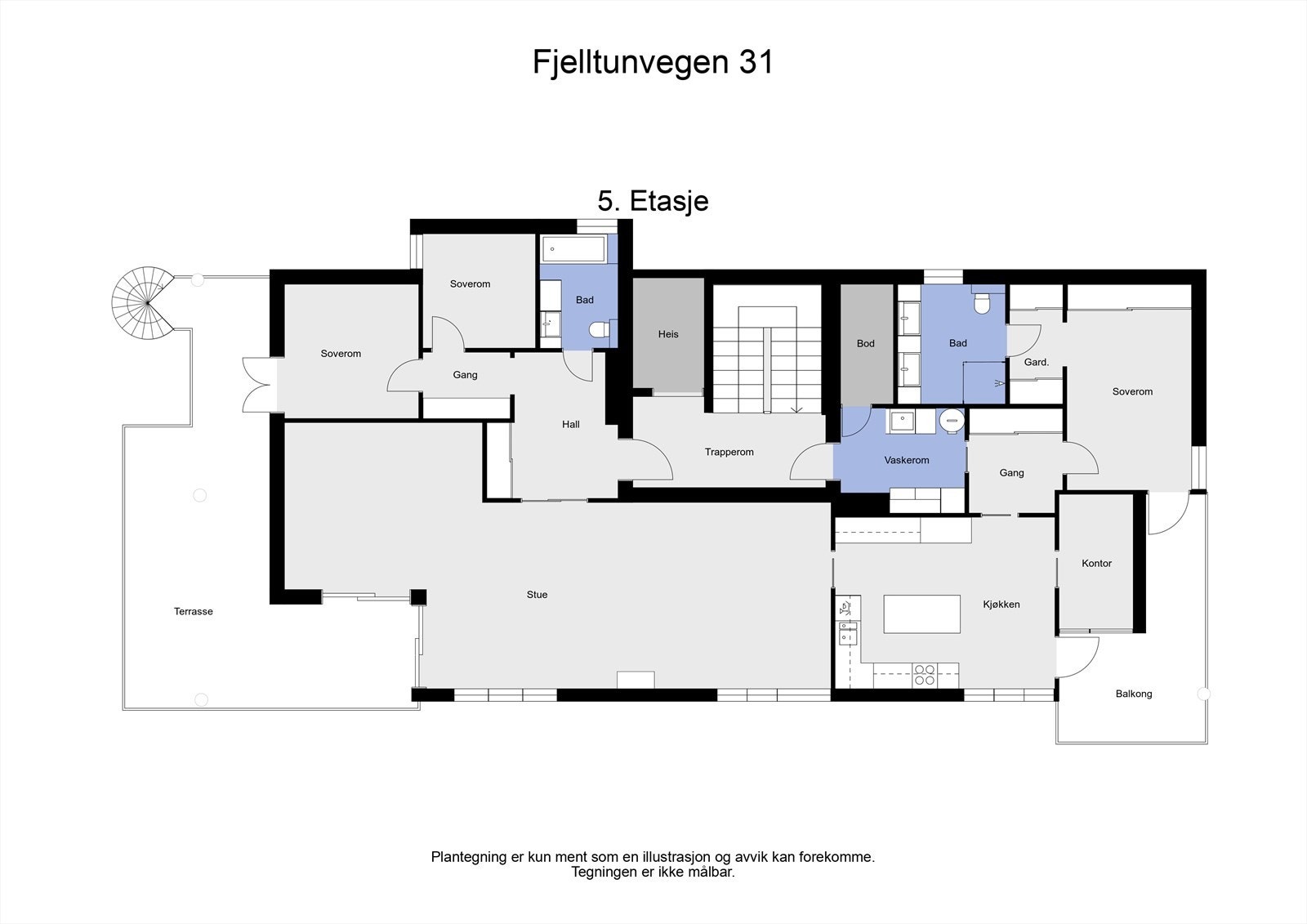 Plantegning 2D. Galleribilde