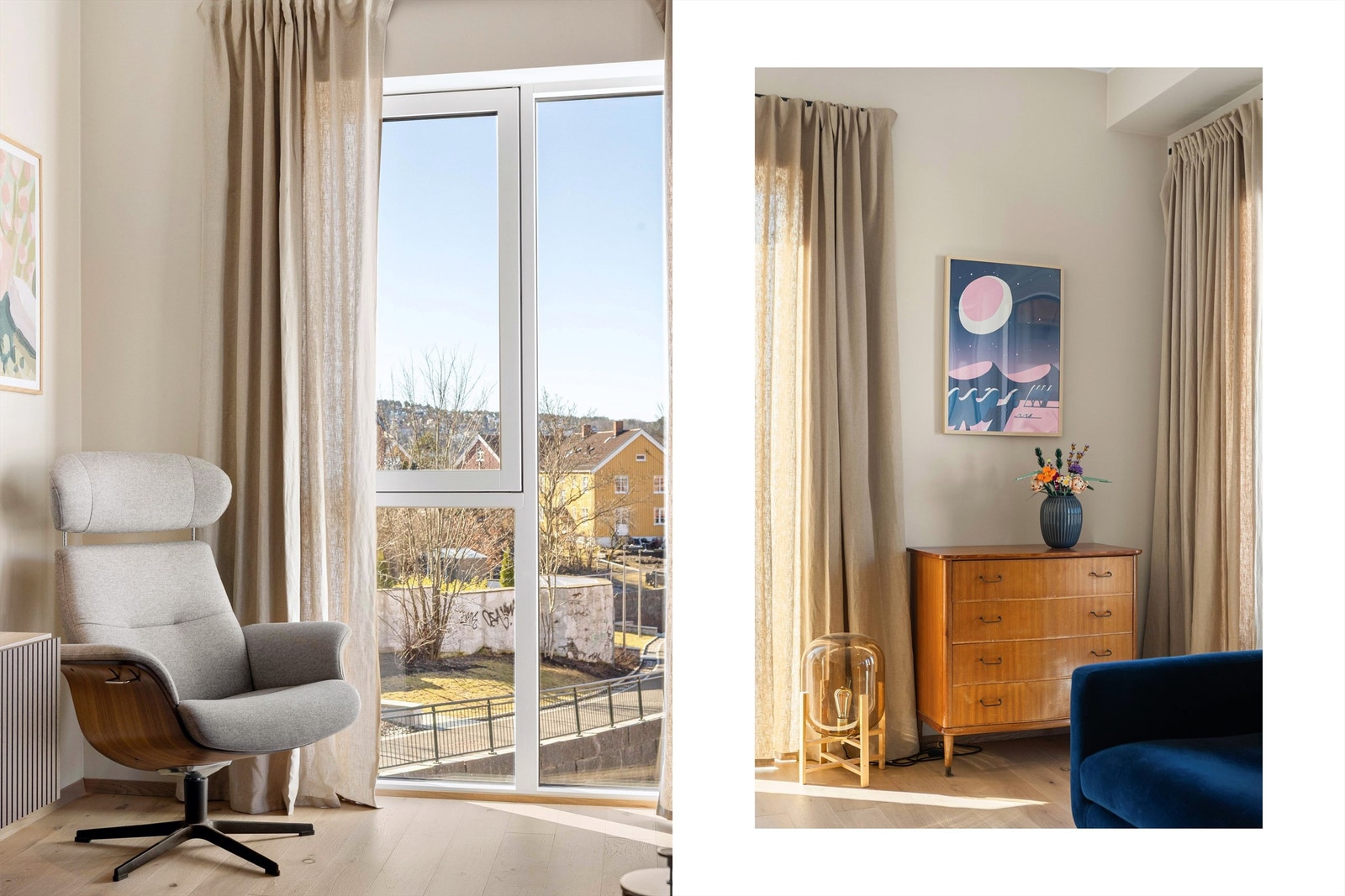 Attraktivt nabolag på Ensjø, som kombinerer ny arkitektur med grønne lunger. Galleribilde
