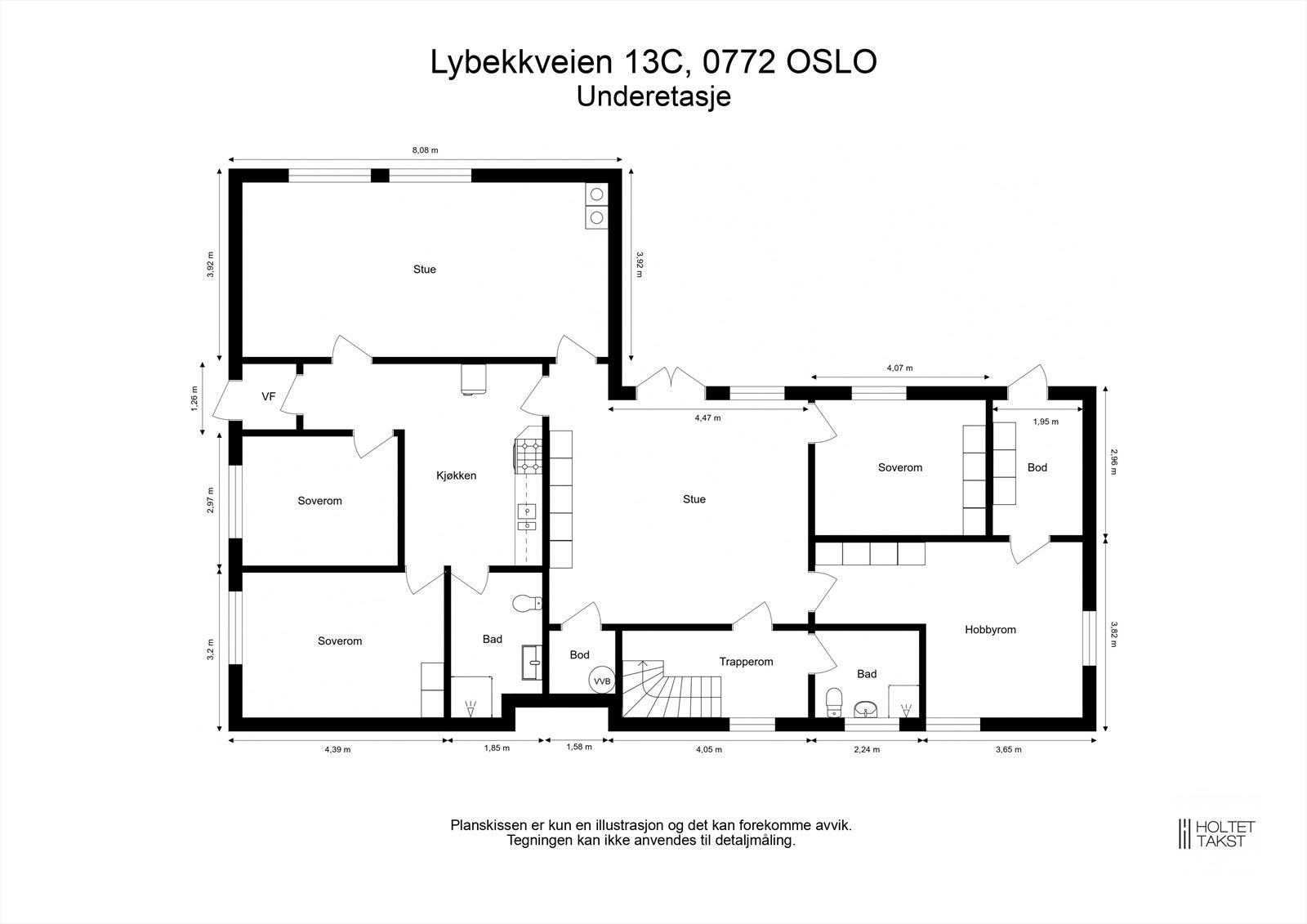Plantegning - Underetasje Galleribilde