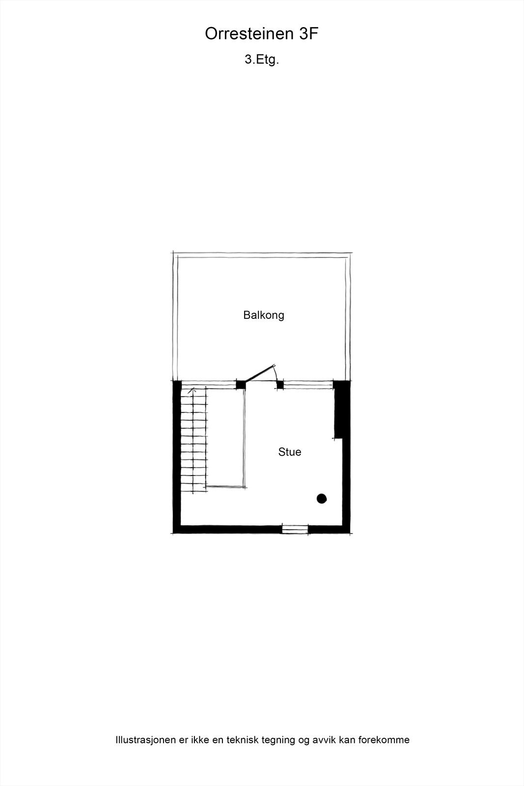 Plantegning loftsetasje. Galleribilde
