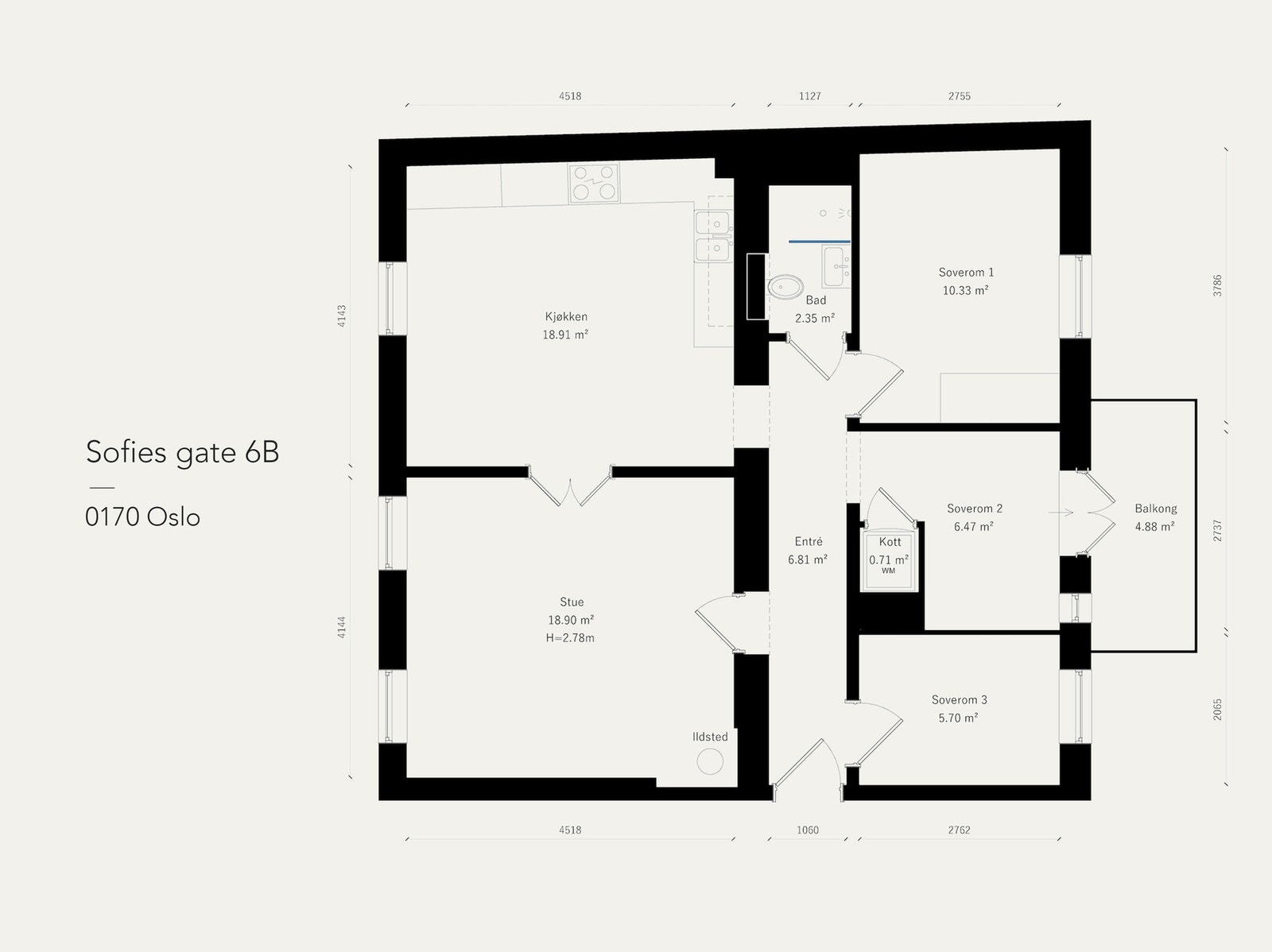 Plantegning Galleribilde