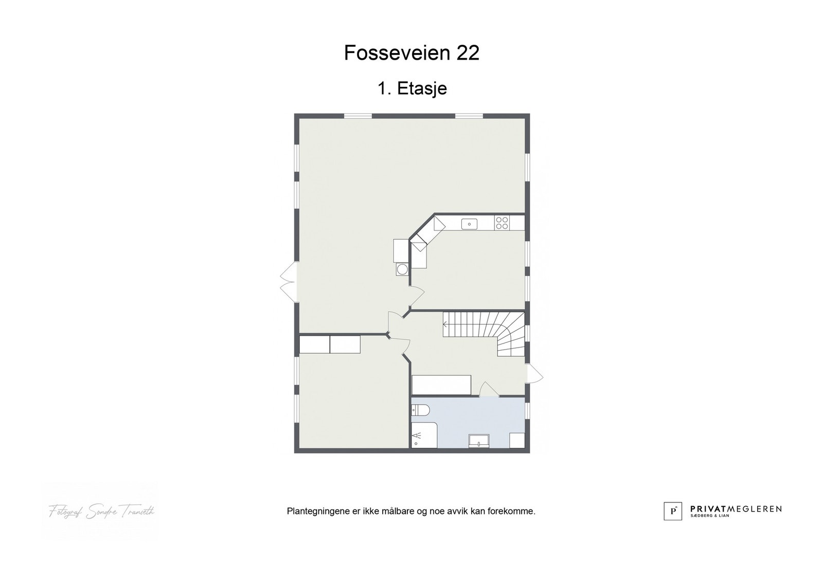 Plantegning 1.etg. - laget av fotograf Galleribilde