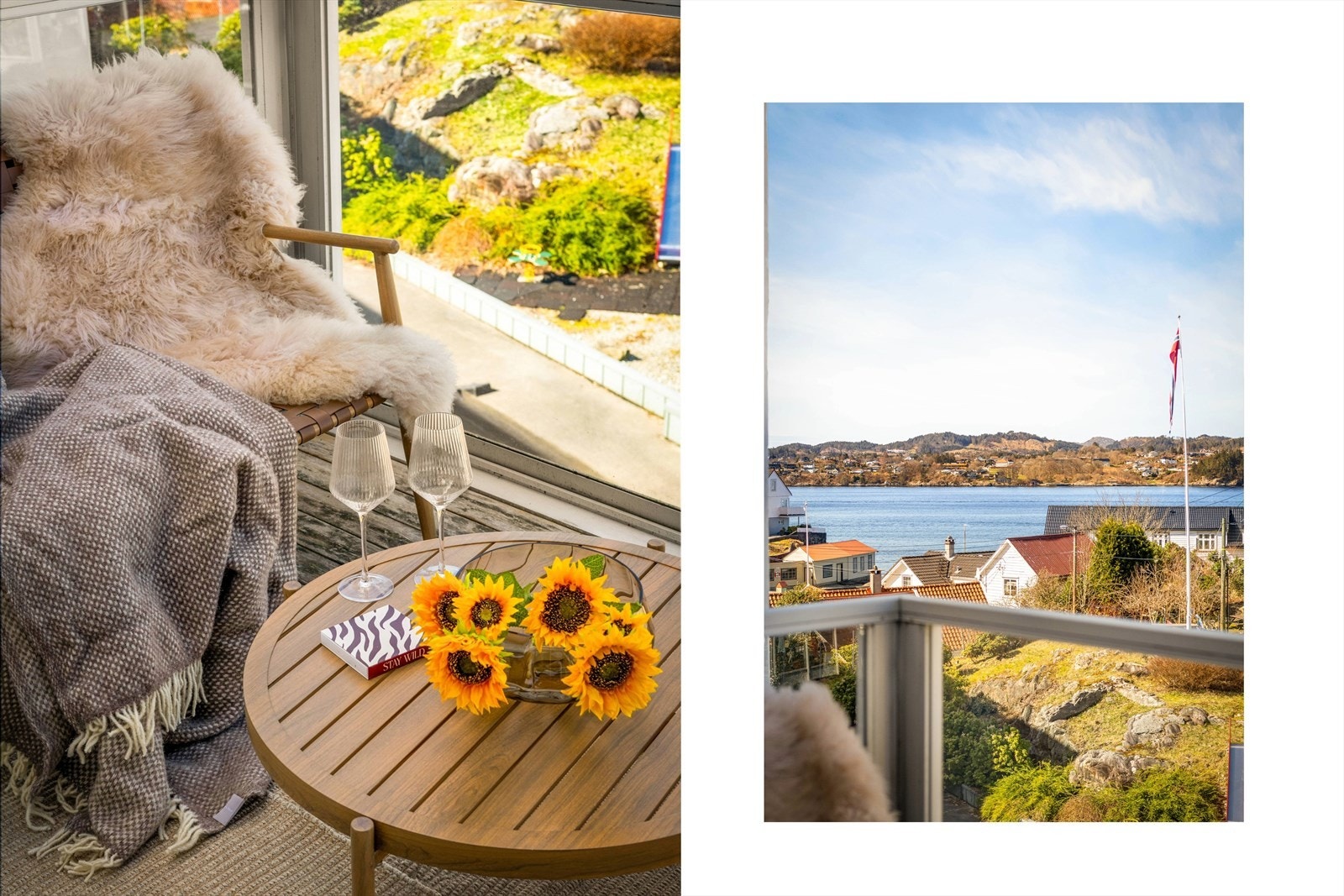 Her nyter man gode sol- og utsiktsforhold Galleribilde