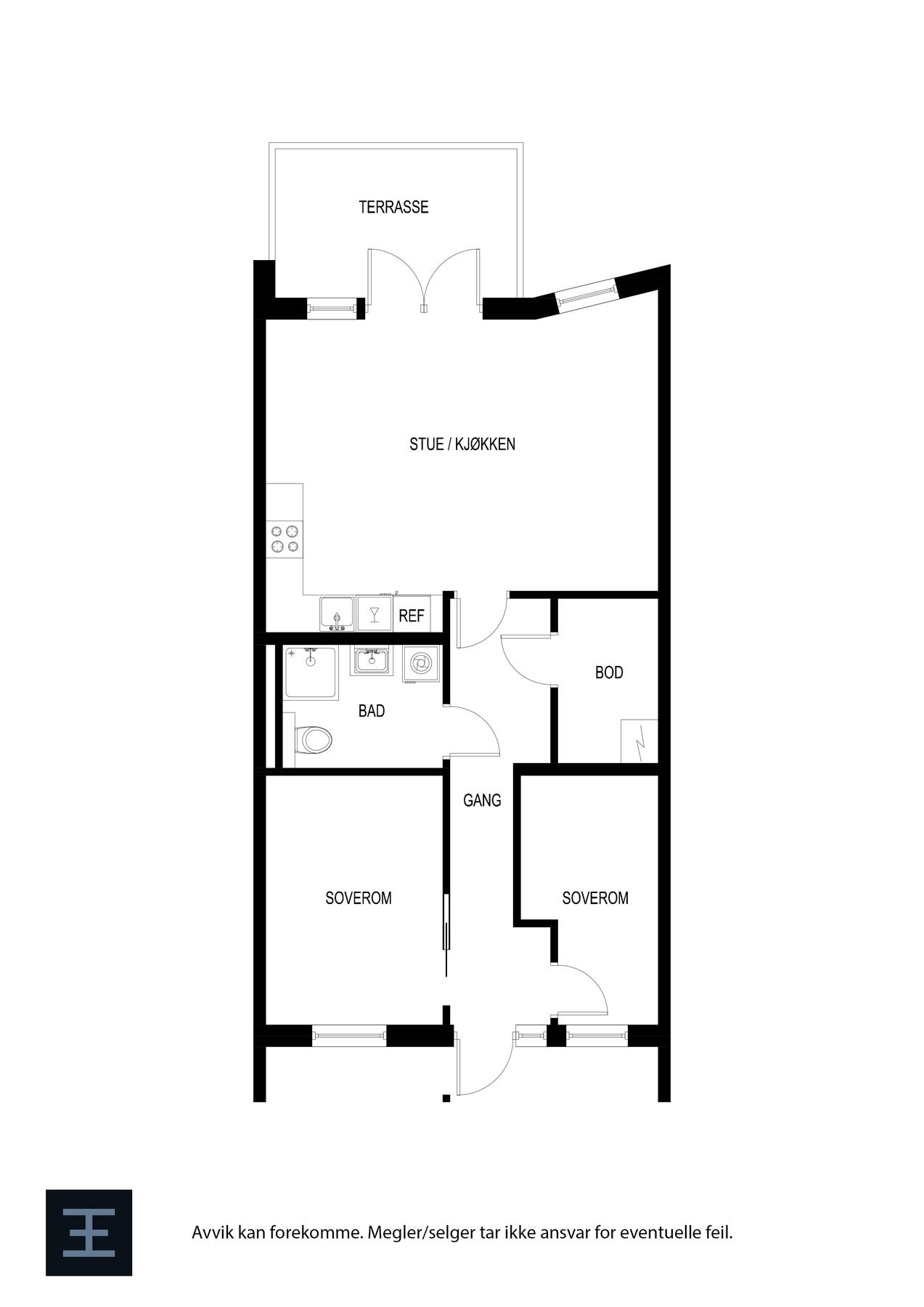 Plantegning | Condeep-veien 11. Galleribilde