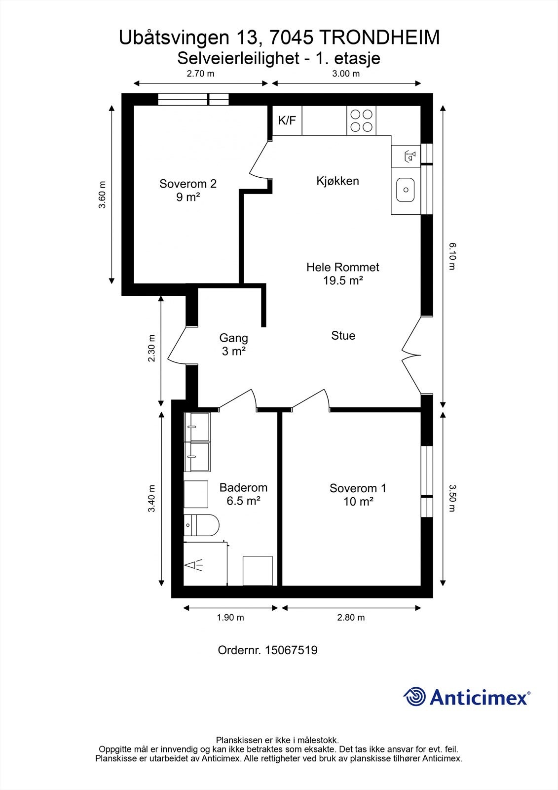 Planskisse Galleribilde
