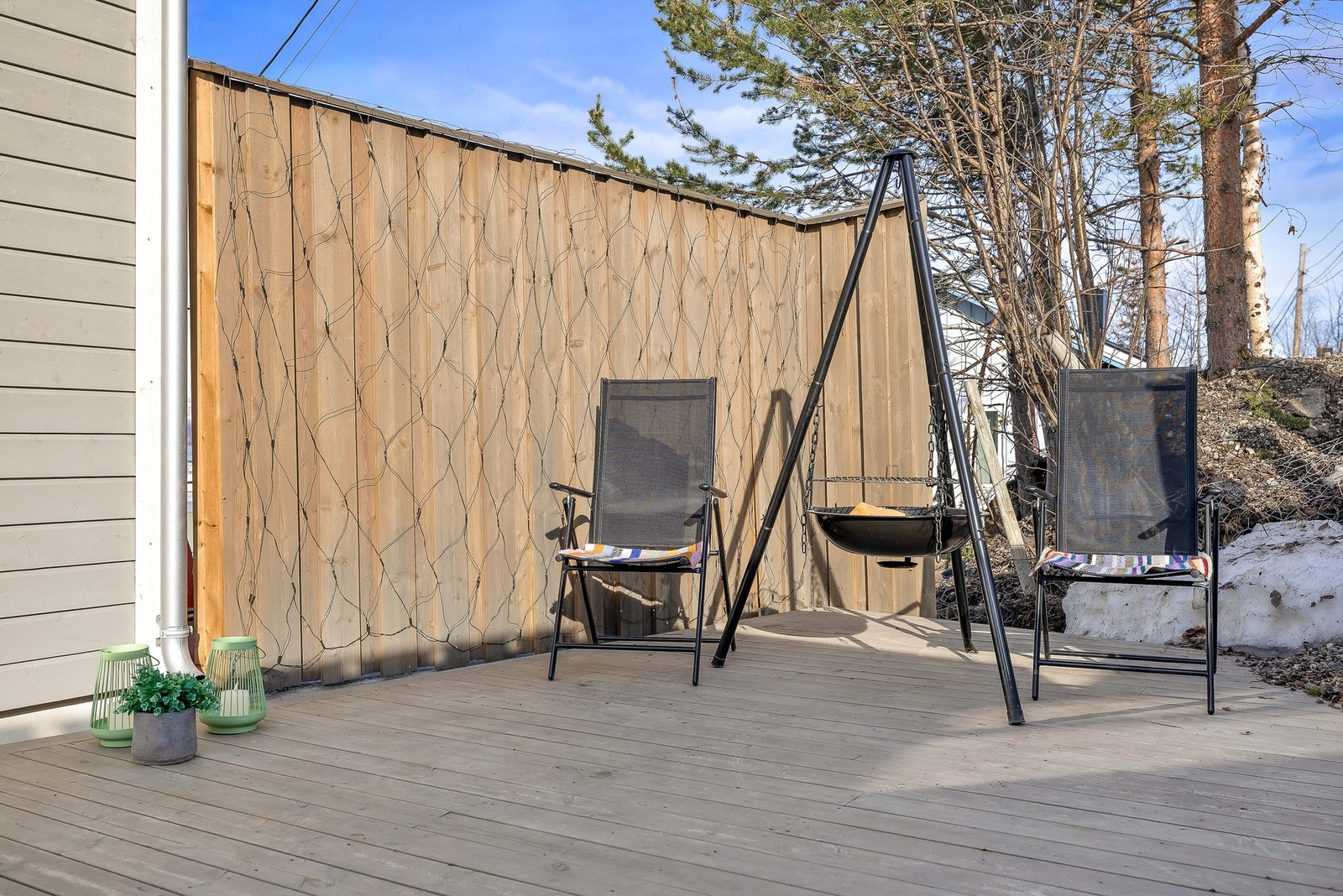 Treplatting ved inngangen. Galleribilde