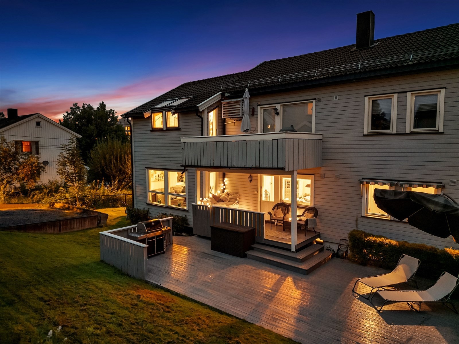 Kveldsstemning på terrassen Galleribilde