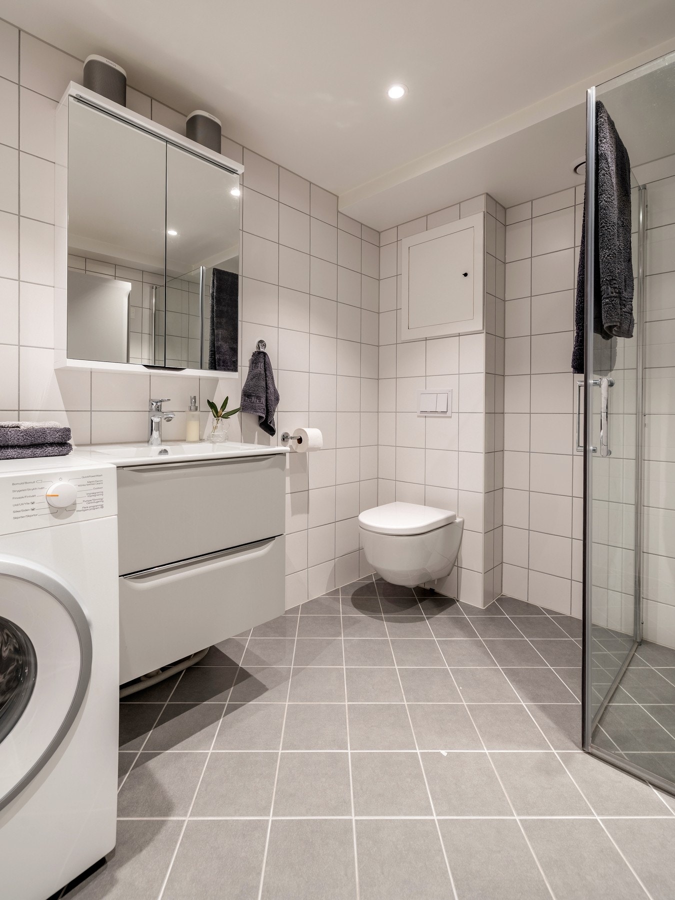 Badet ble totalrenovert i regi av borettslaget i 2020. Galleribilde