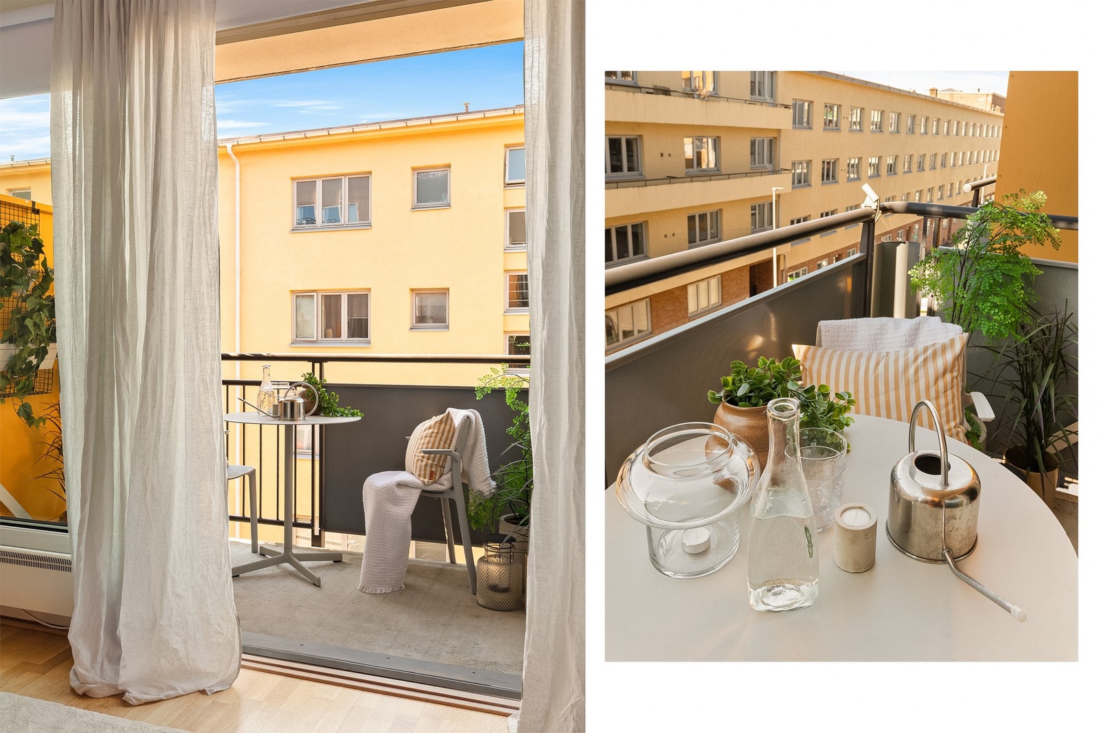 Fra stuen er det direkte utgang til en solrik, sydvendt balkong på ca. 4,3 m² Galleribilde