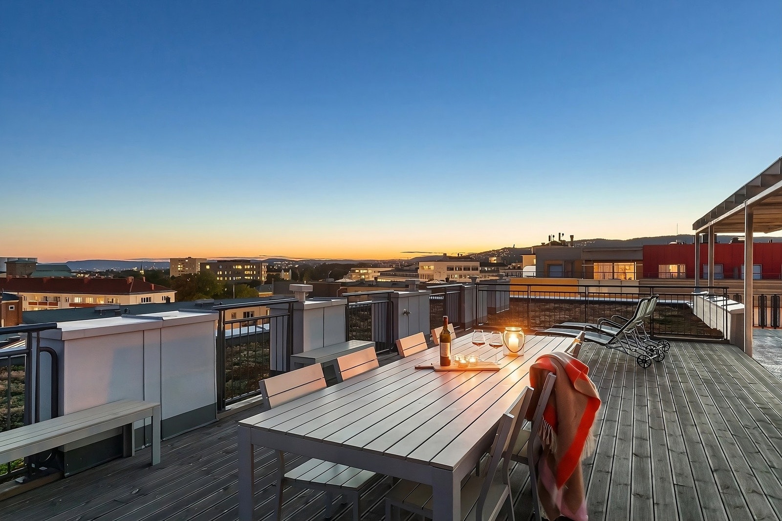 En av fire felles takterrasser Galleribilde