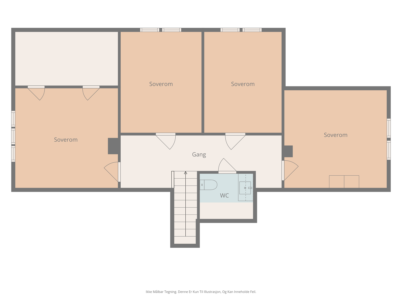 Plantegning loftsetasje Galleribilde