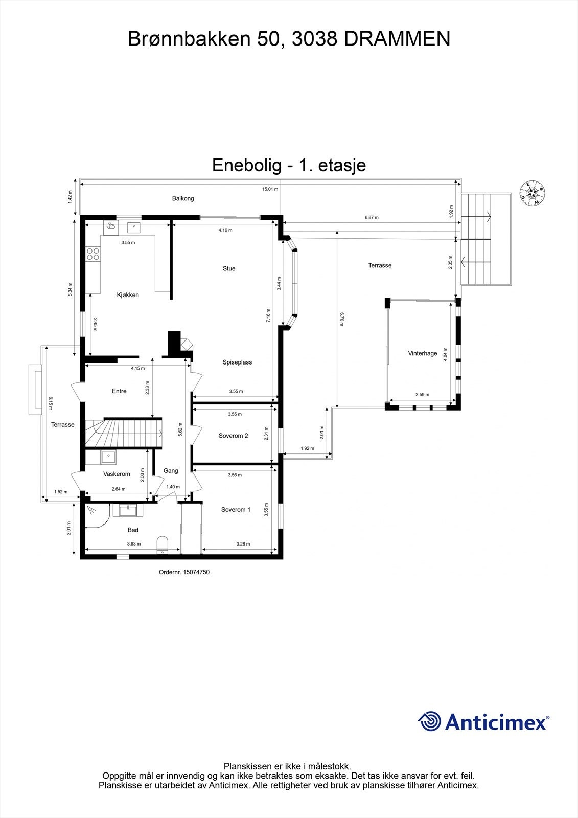 Plantegning - 1. etasje Galleribilde
