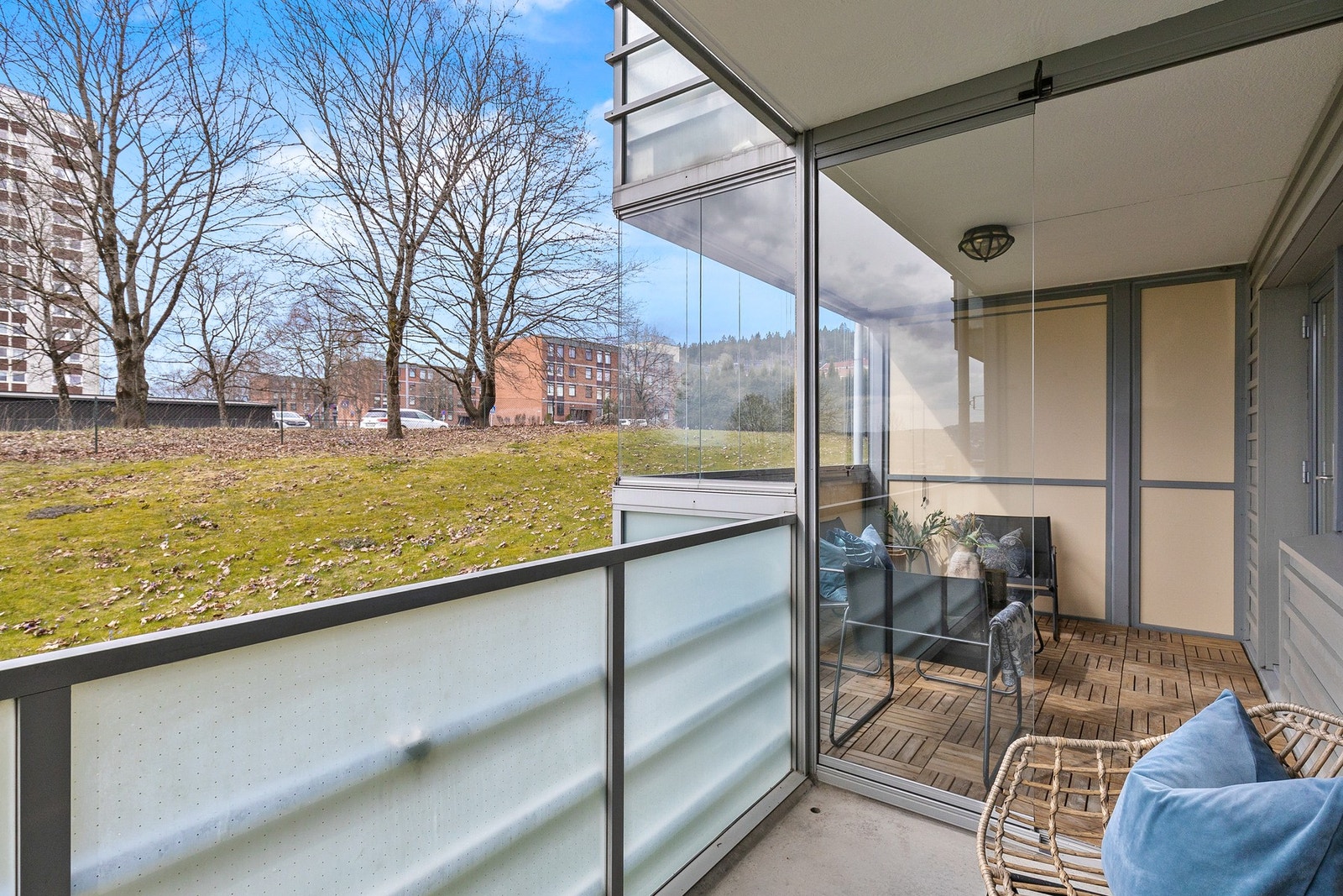 Den åpne balkongen er på ca. 5,1 m². Galleribilde