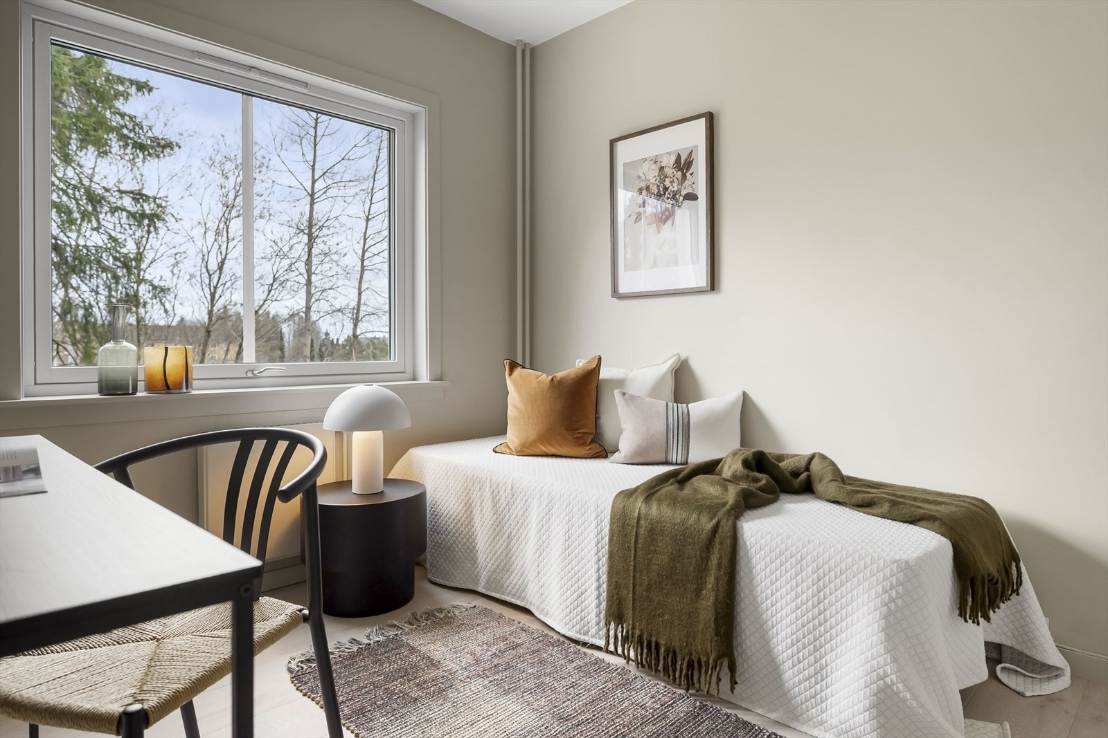 Her kan man koble av etter en lang dag, eller koble på når man jobber hjemmefra. Galleribilde