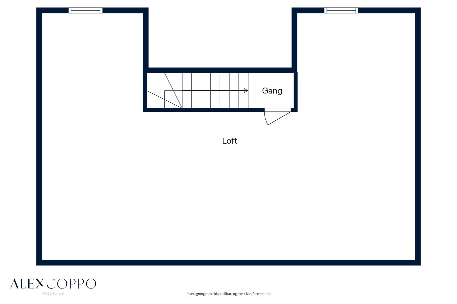 Plantegning loft. Galleribilde