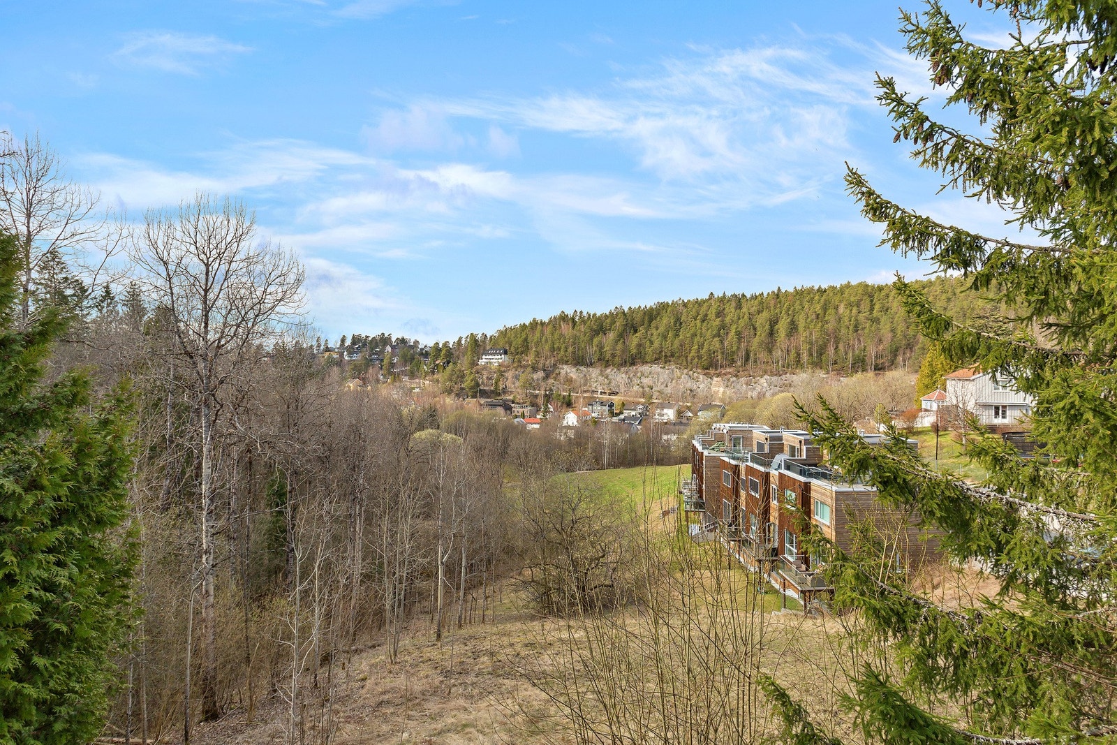 Utsikt fra terrasse. Galleribilde
