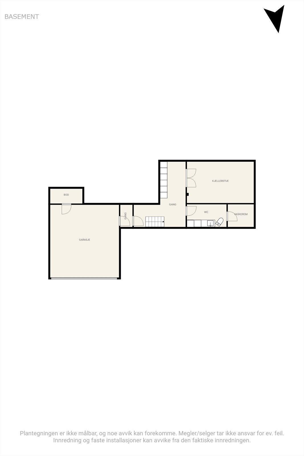 Plantegning underetg. Galleribilde