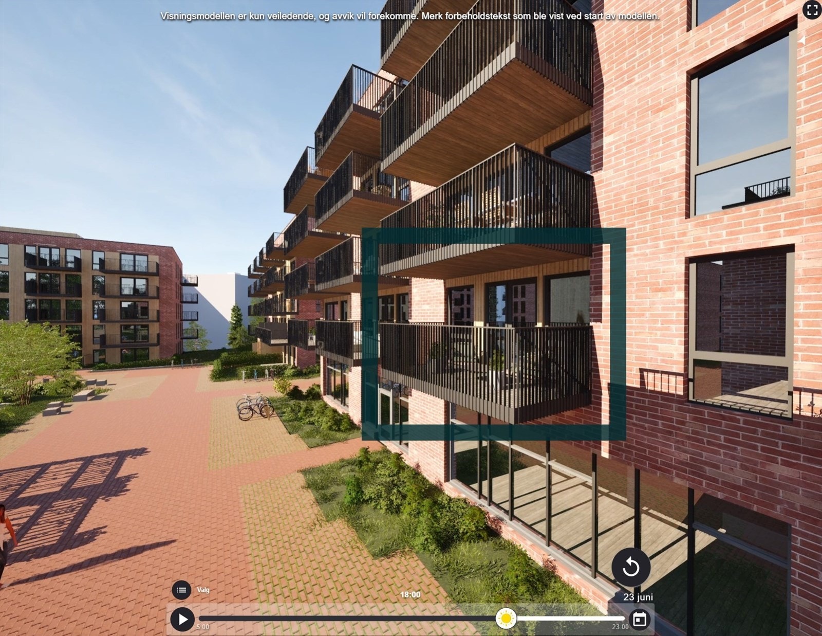 Fin intern beliggenhet i bygget. Omtrentlig plassering i hus 1. Galleribilde