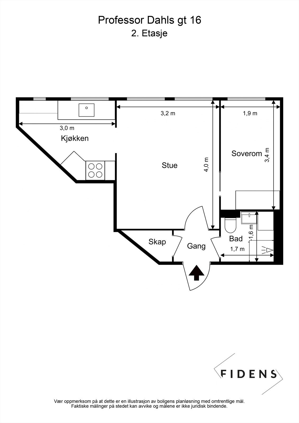 Plantegning Galleribilde