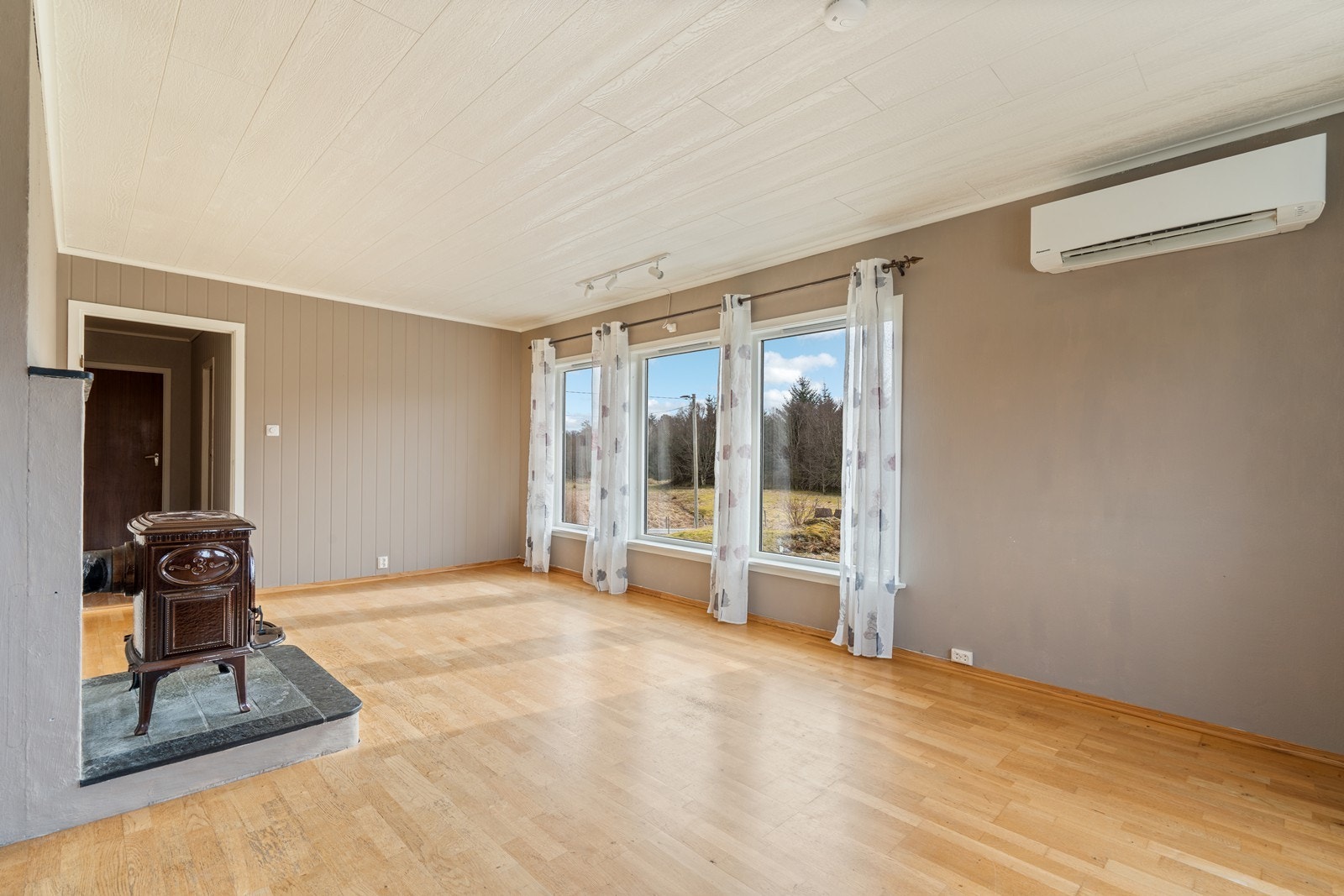Det er også montert varmepumpe i stuen Galleribilde