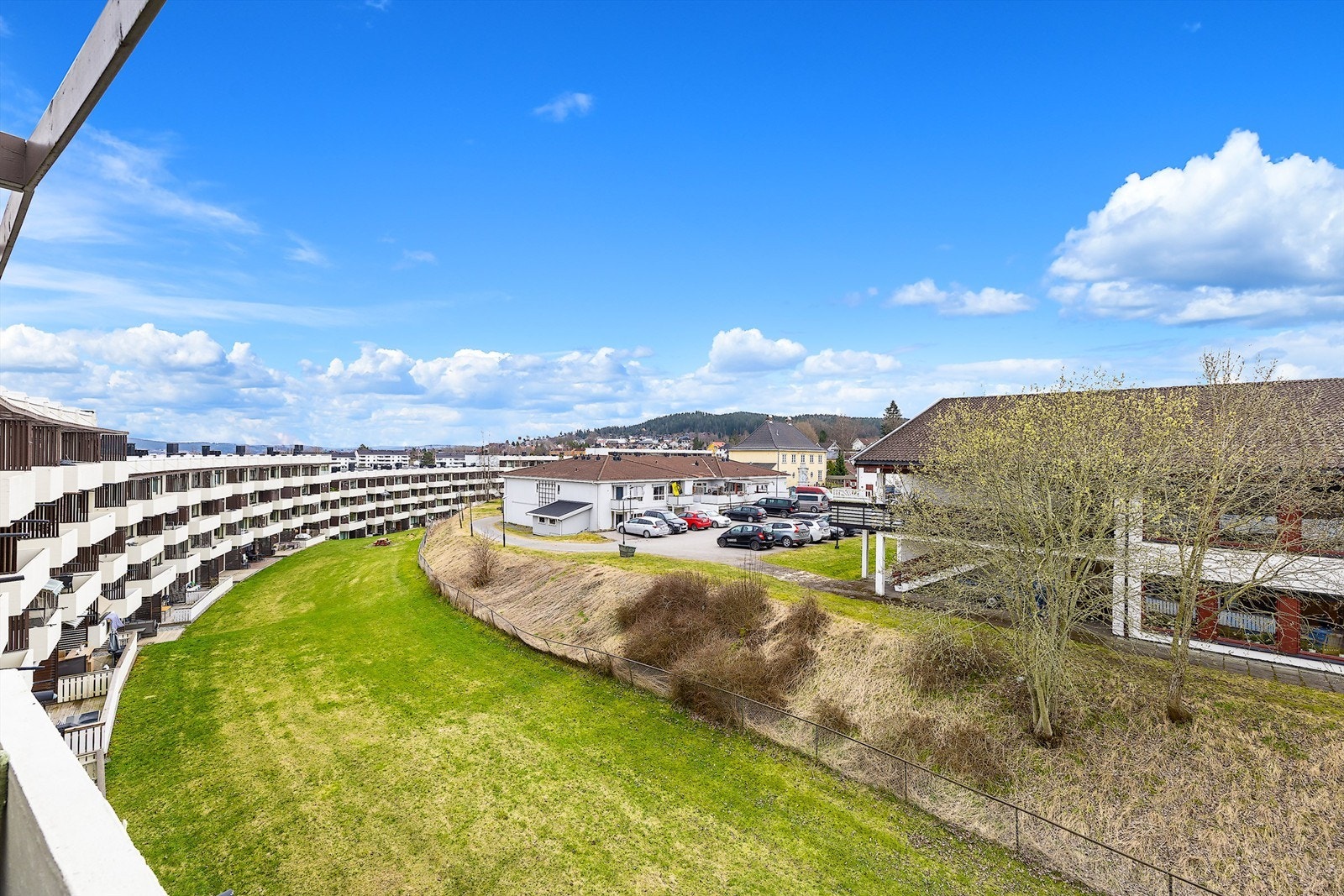 Utsikt fra balkongen Galleribilde