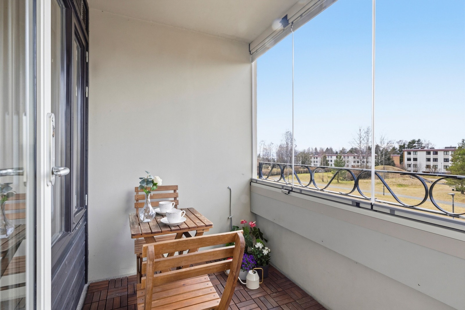 Deilig nordvestvendt balkong Galleribilde
