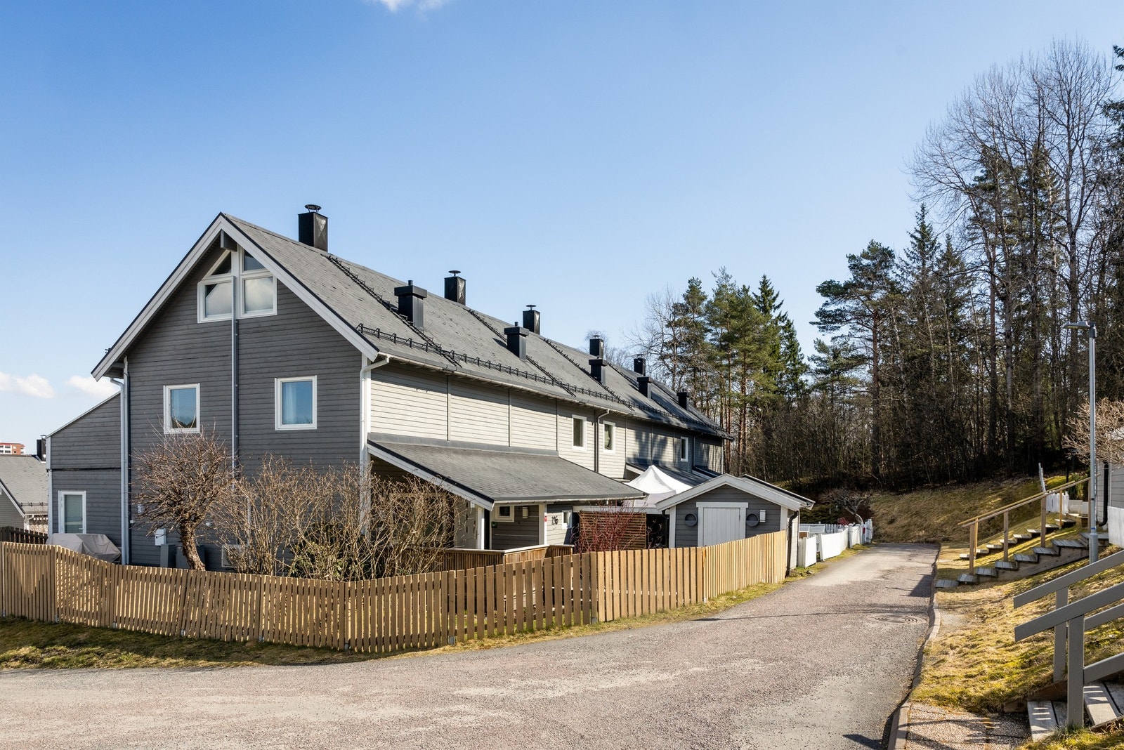 Her er det minimalt med biltrafikk, så her kan barna løpe fritt. Galleribilde