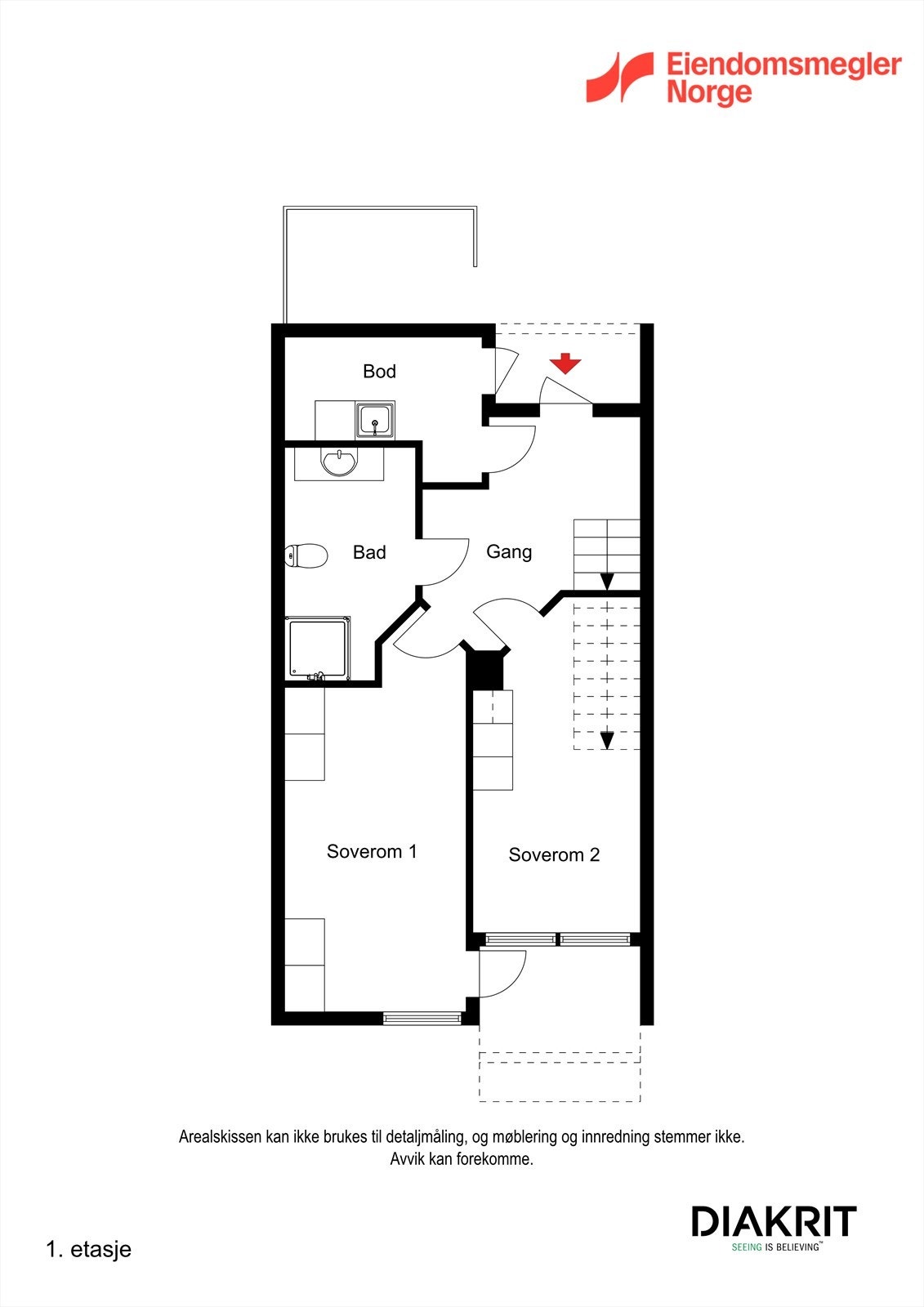 Plantegning 1. etasje. Galleribilde