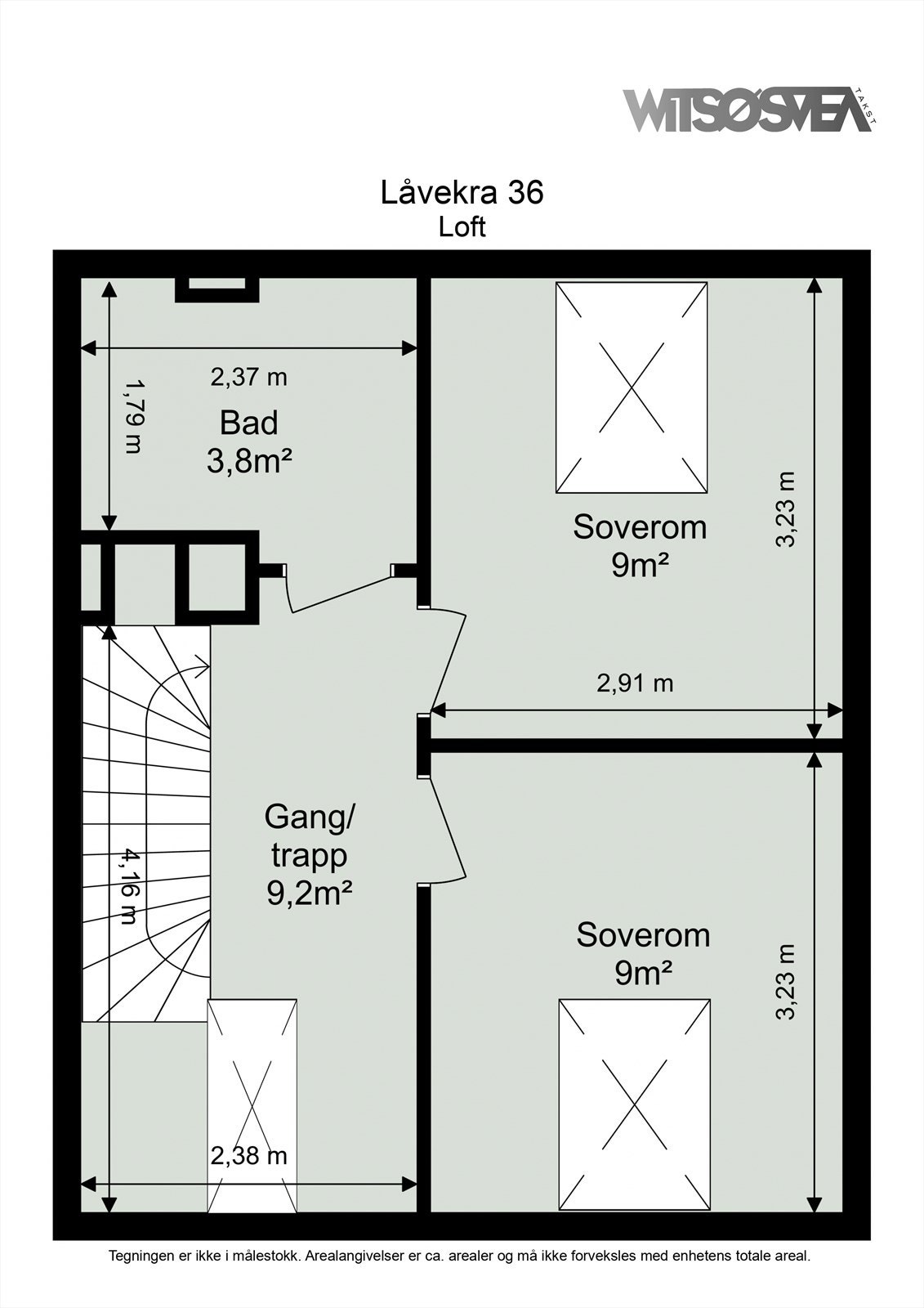 Planskisse 2. etg Galleribilde