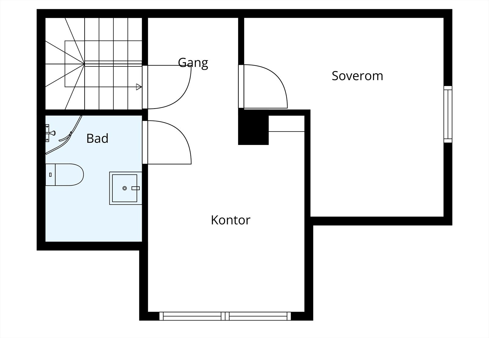 Plantegning loft Galleribilde