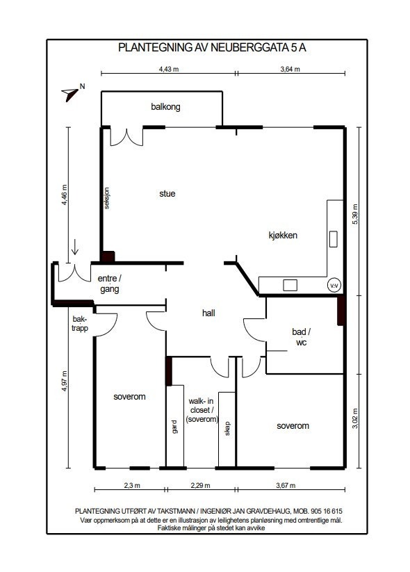 Plantegning. Galleribilde