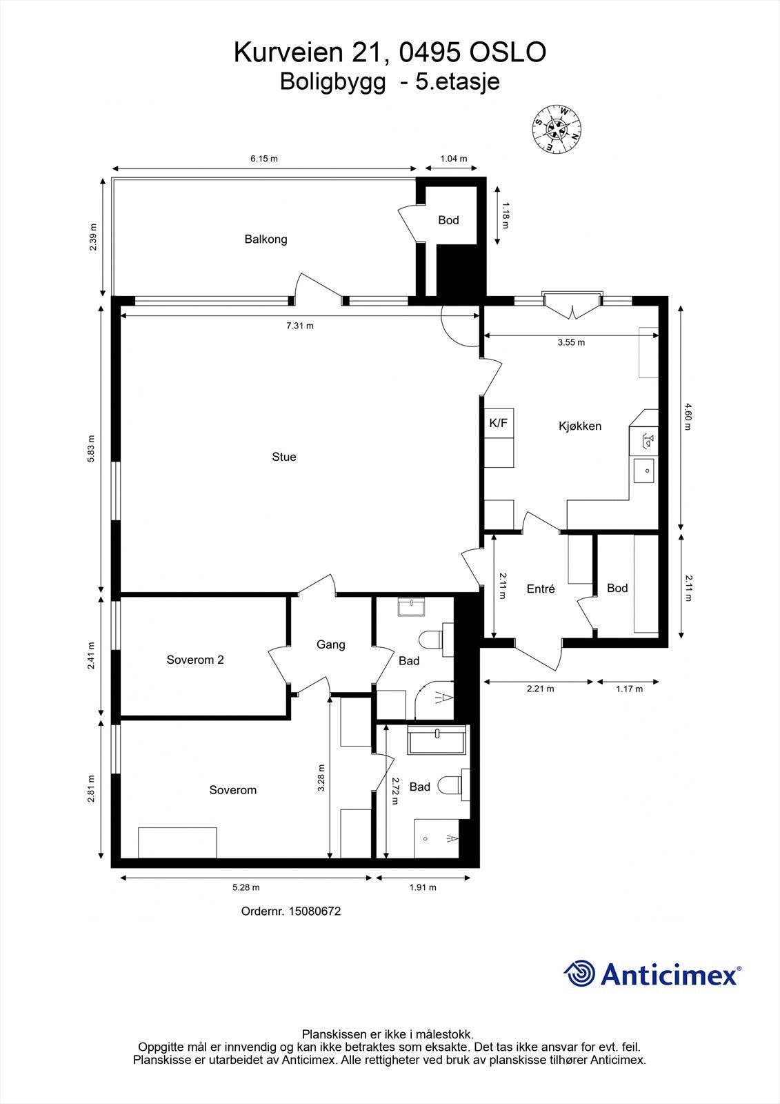 Plantegning Galleribilde
