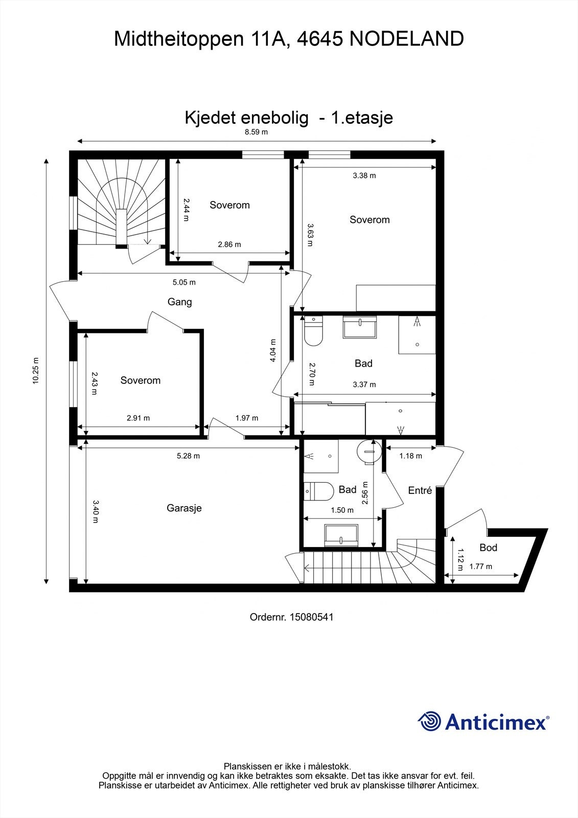 Plantegning - 1.etasje Galleribilde