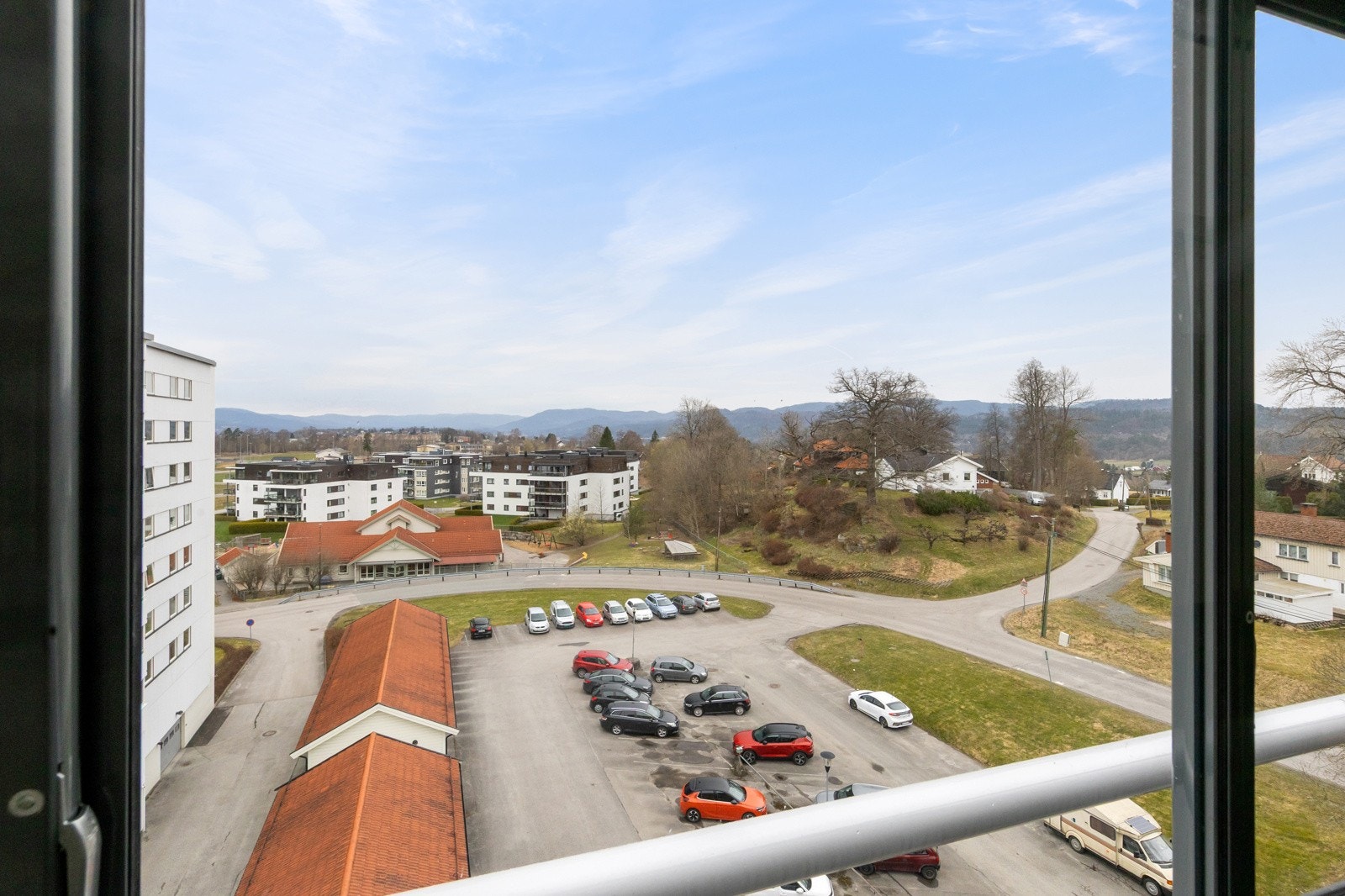 Utsikt fra balkongen Galleribilde