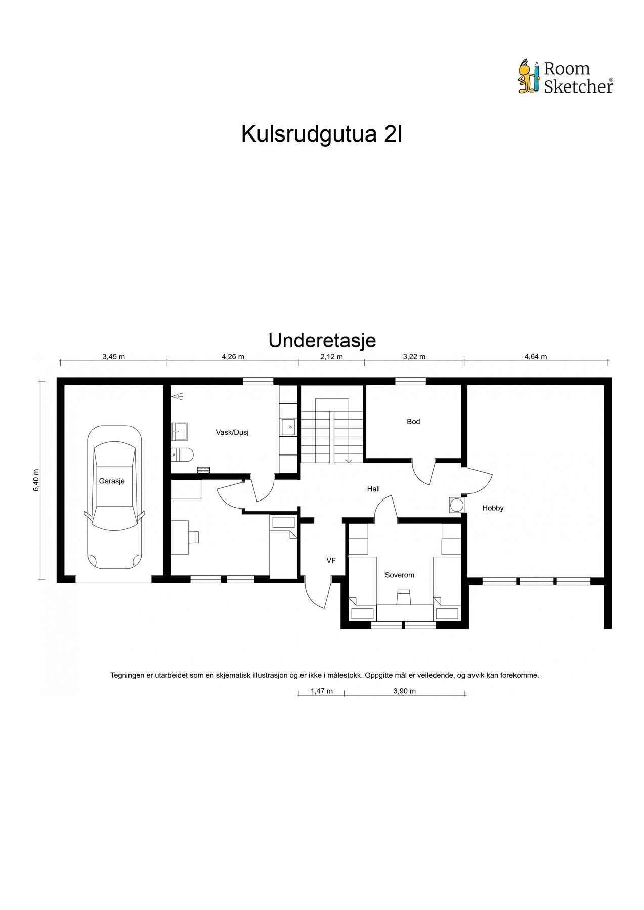 Plantegning Sokkeletasje. Galleribilde