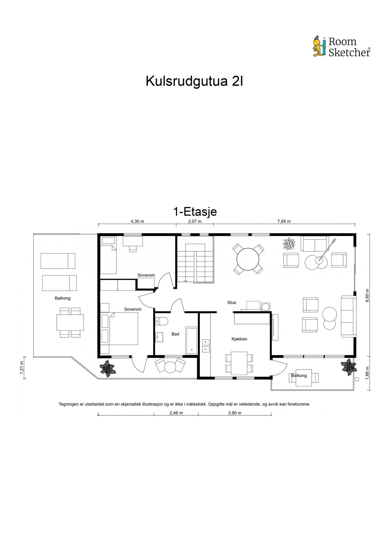 Plantegning 1. Etasje. Galleribilde