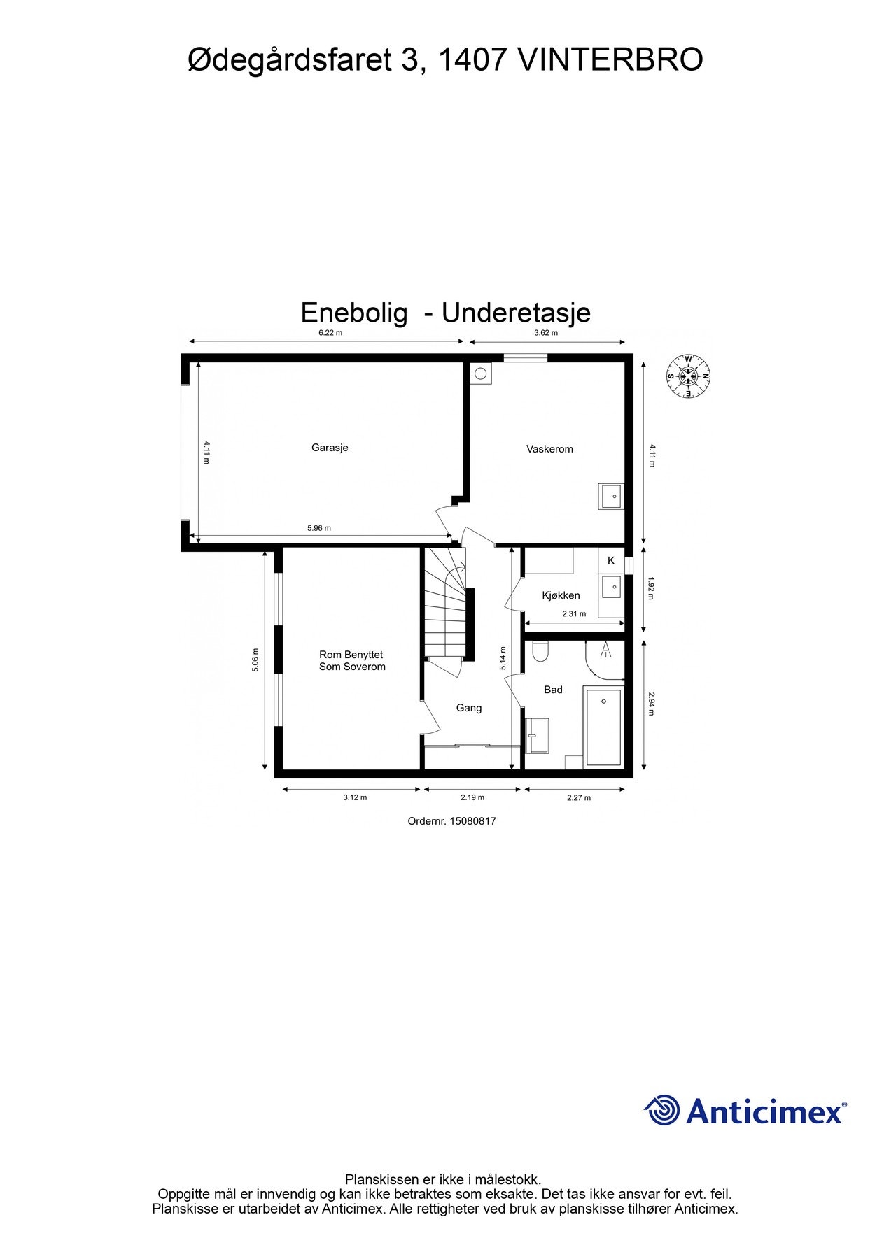 Plantegning underetasje Galleribilde
